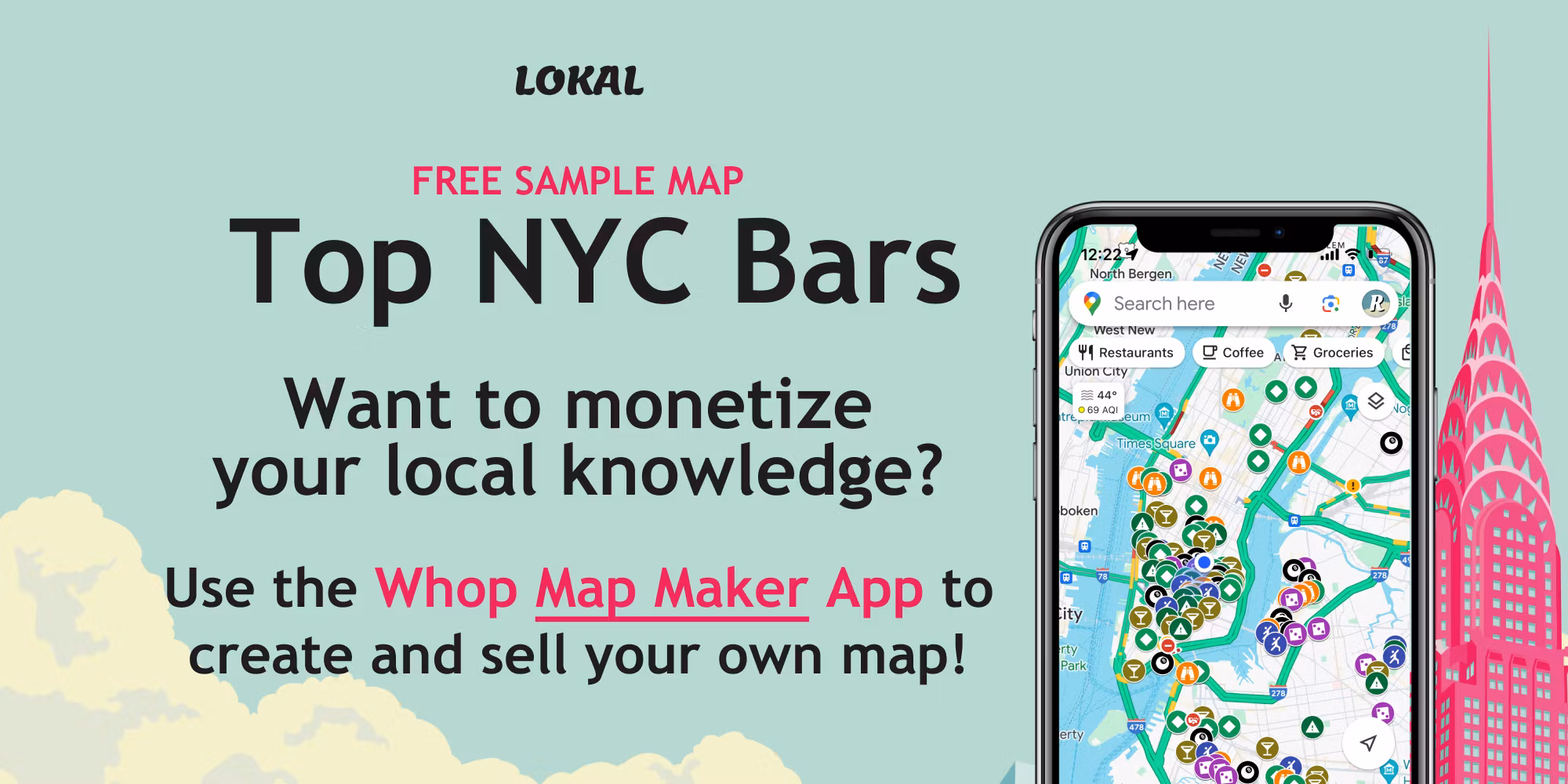 240+ FREE NYC Bar Map