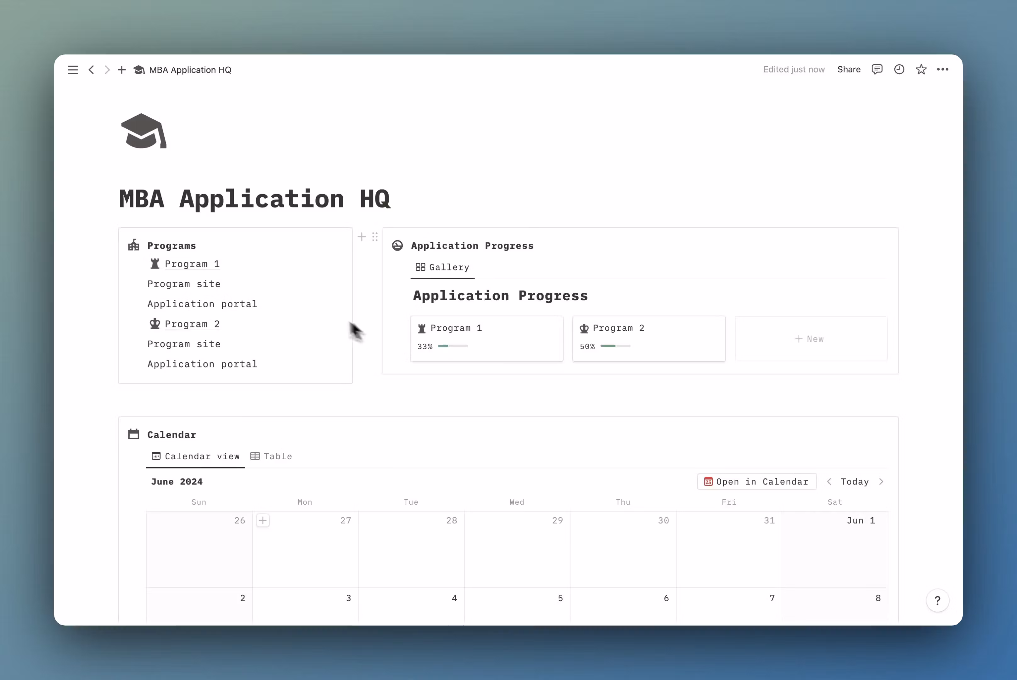 MBA Tool Kit Tracker