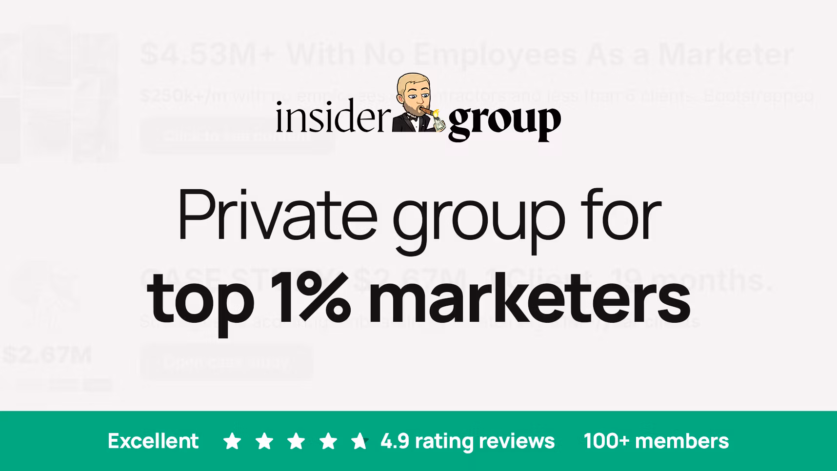 Private group for top 1% marketers
