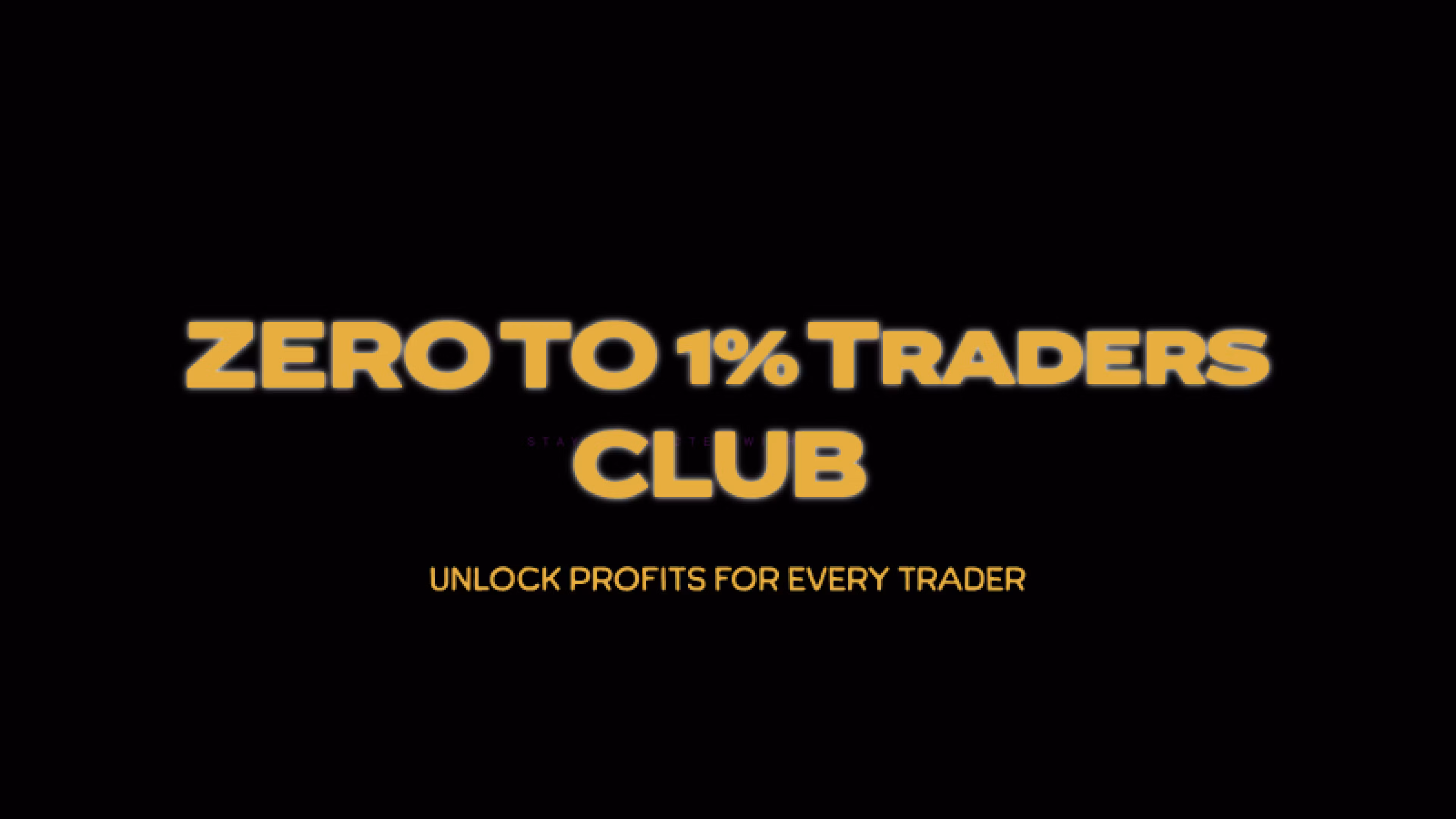 Zero To 1% Traders Club