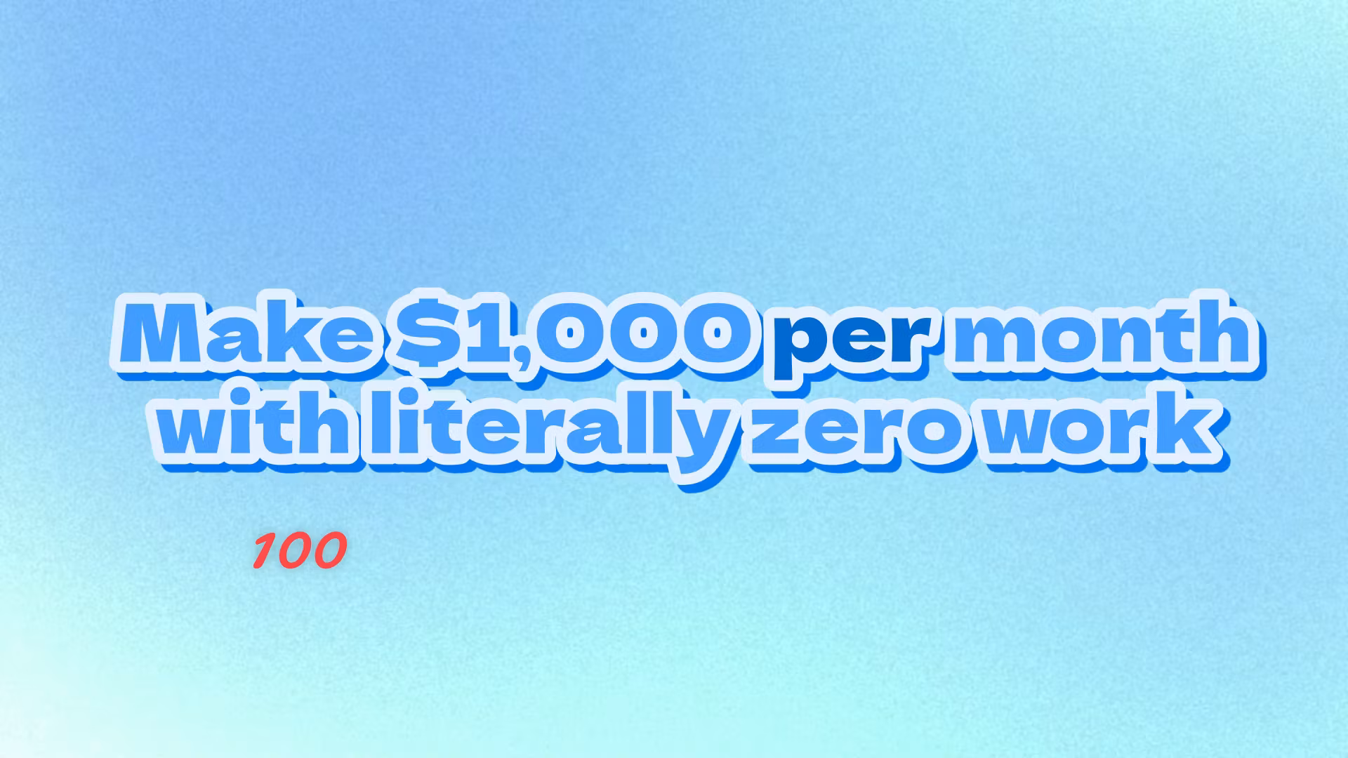 Zero Work