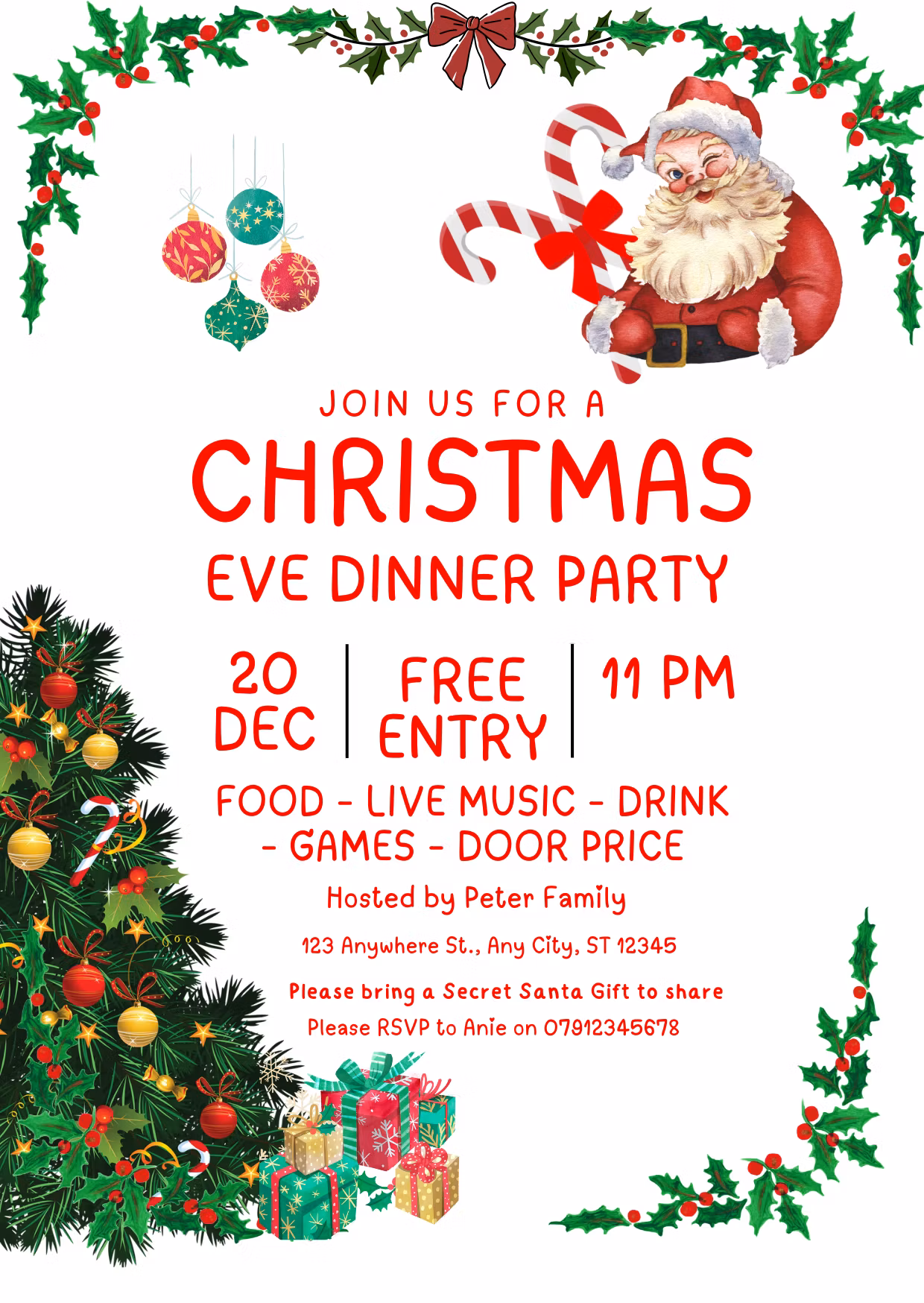 Christmas Invitation Template