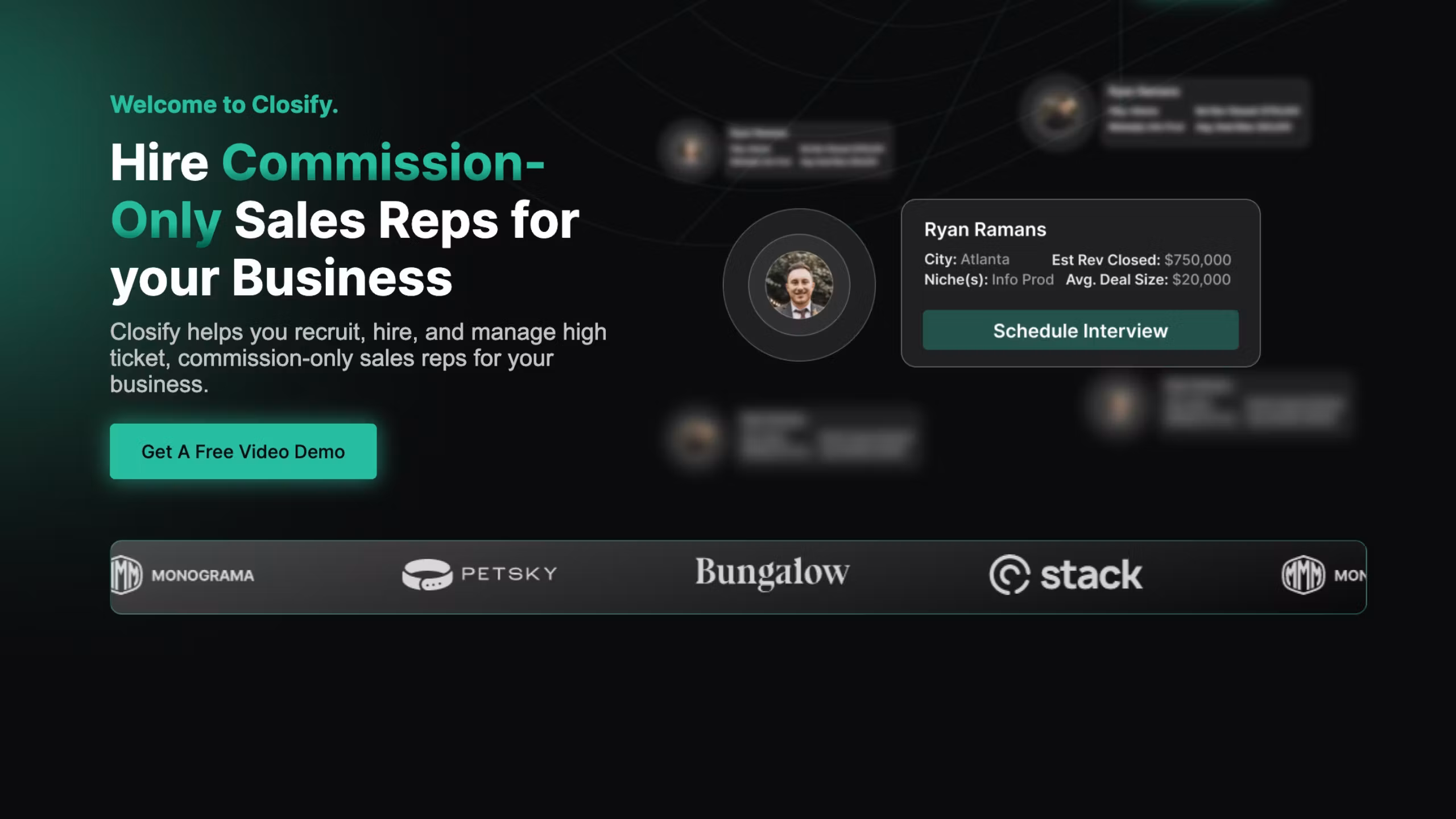 Closify Sales Job Board