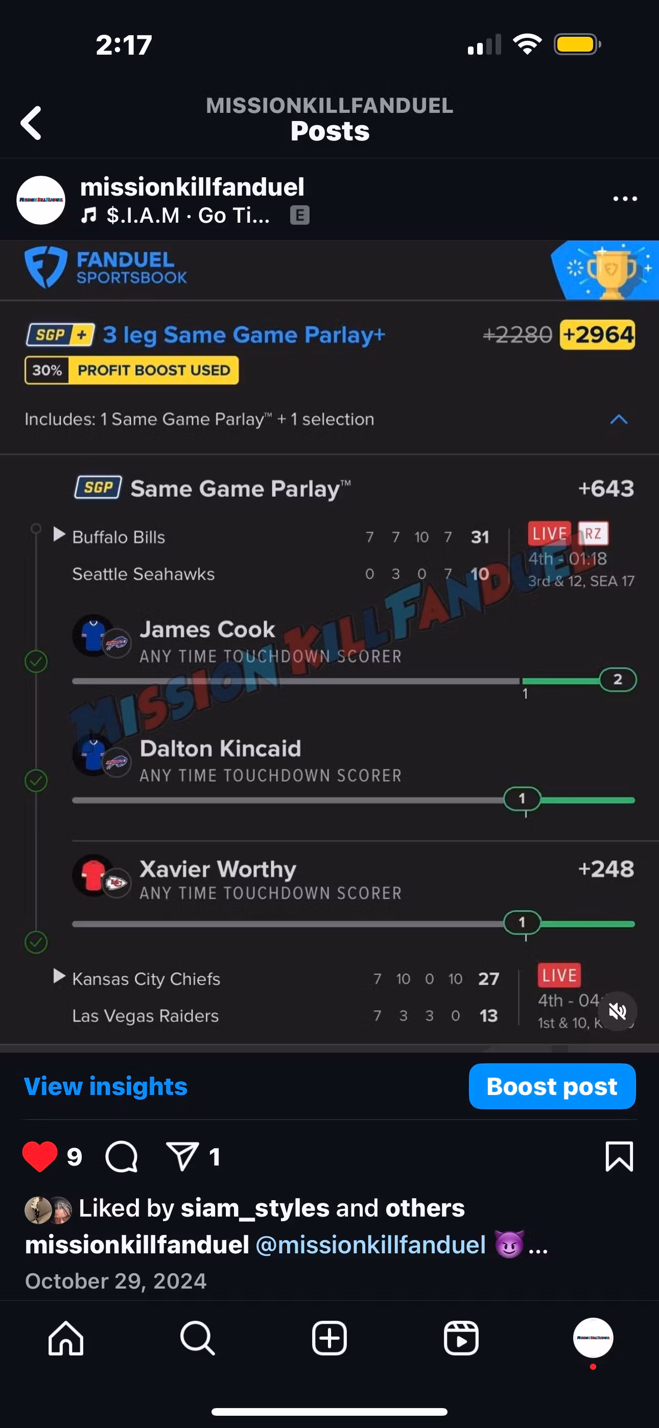 MissionKillFanduel