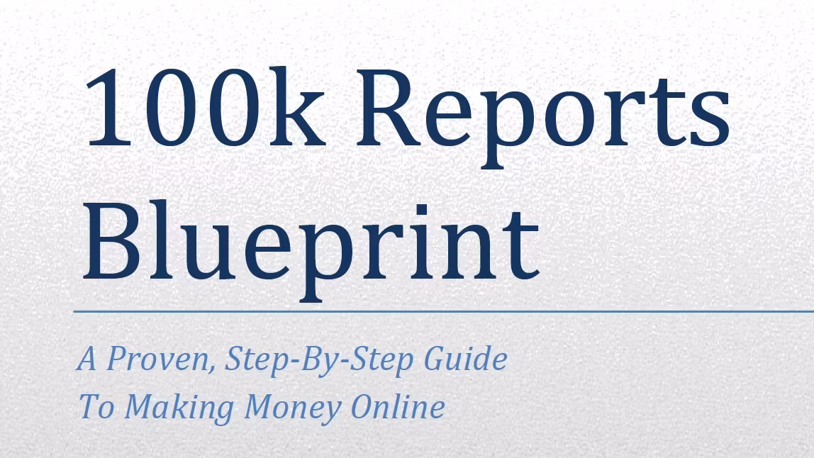 $100k online in a FEW Months