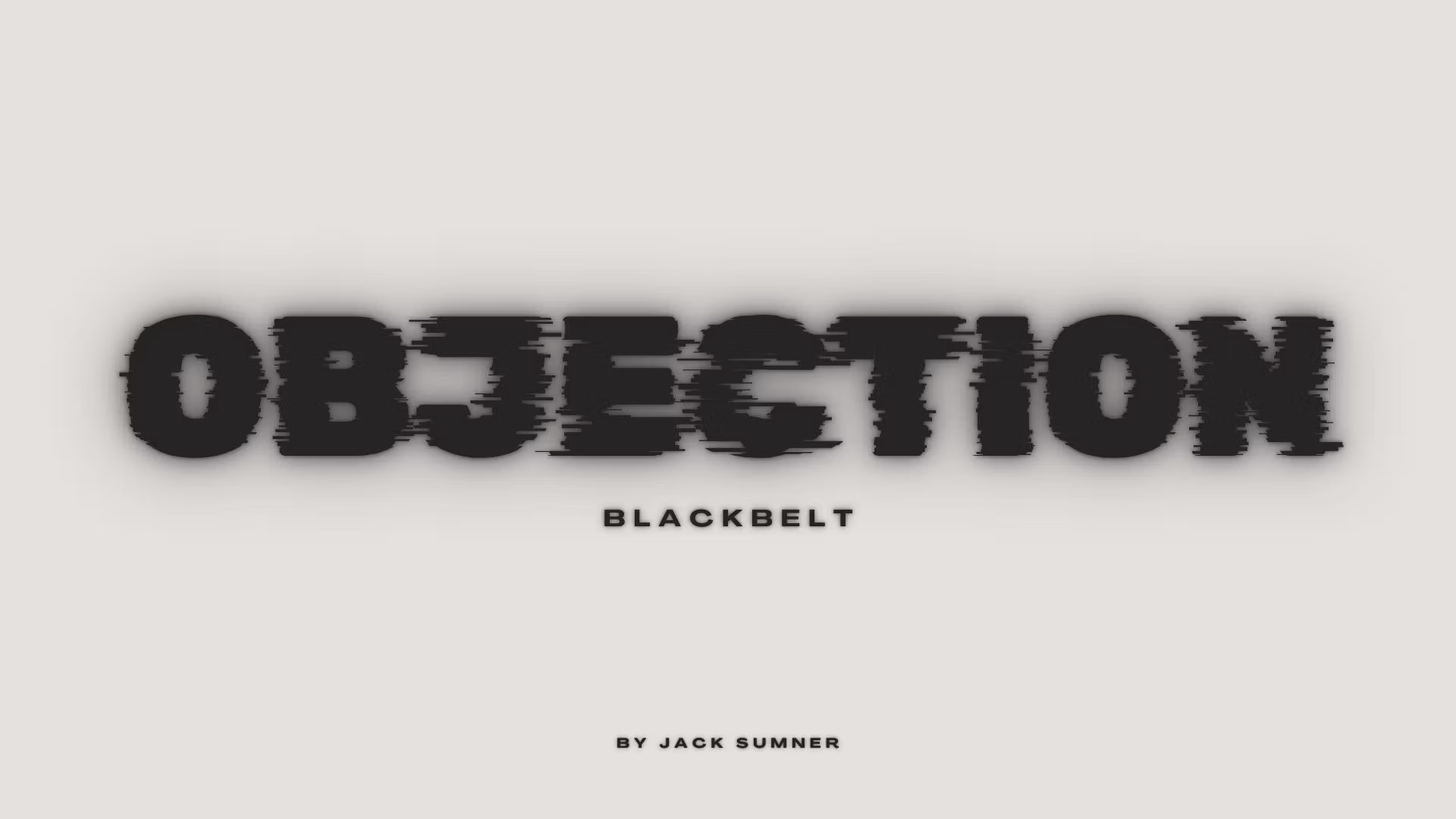 The Objection Blackbelt