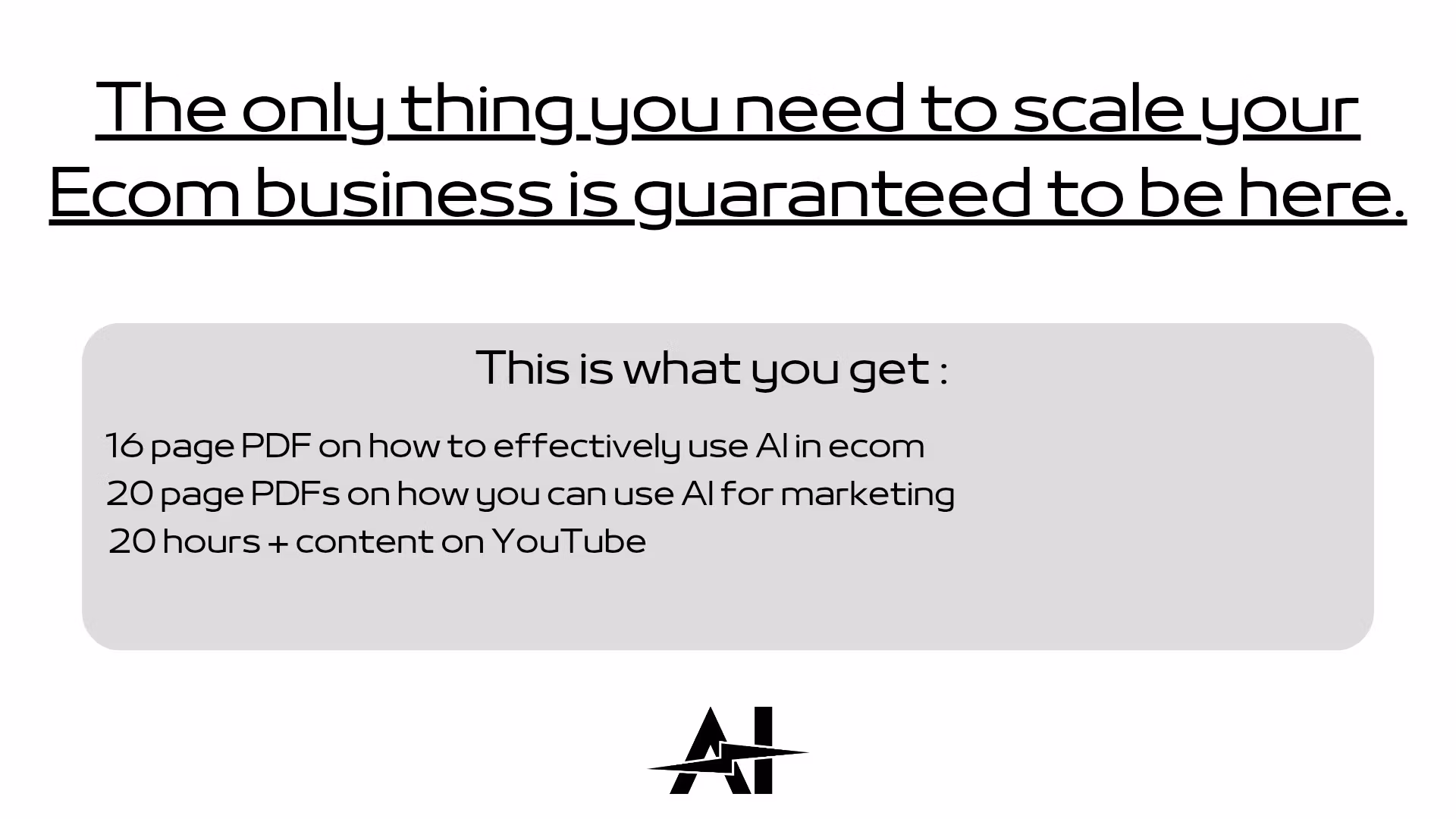 AI Ecom