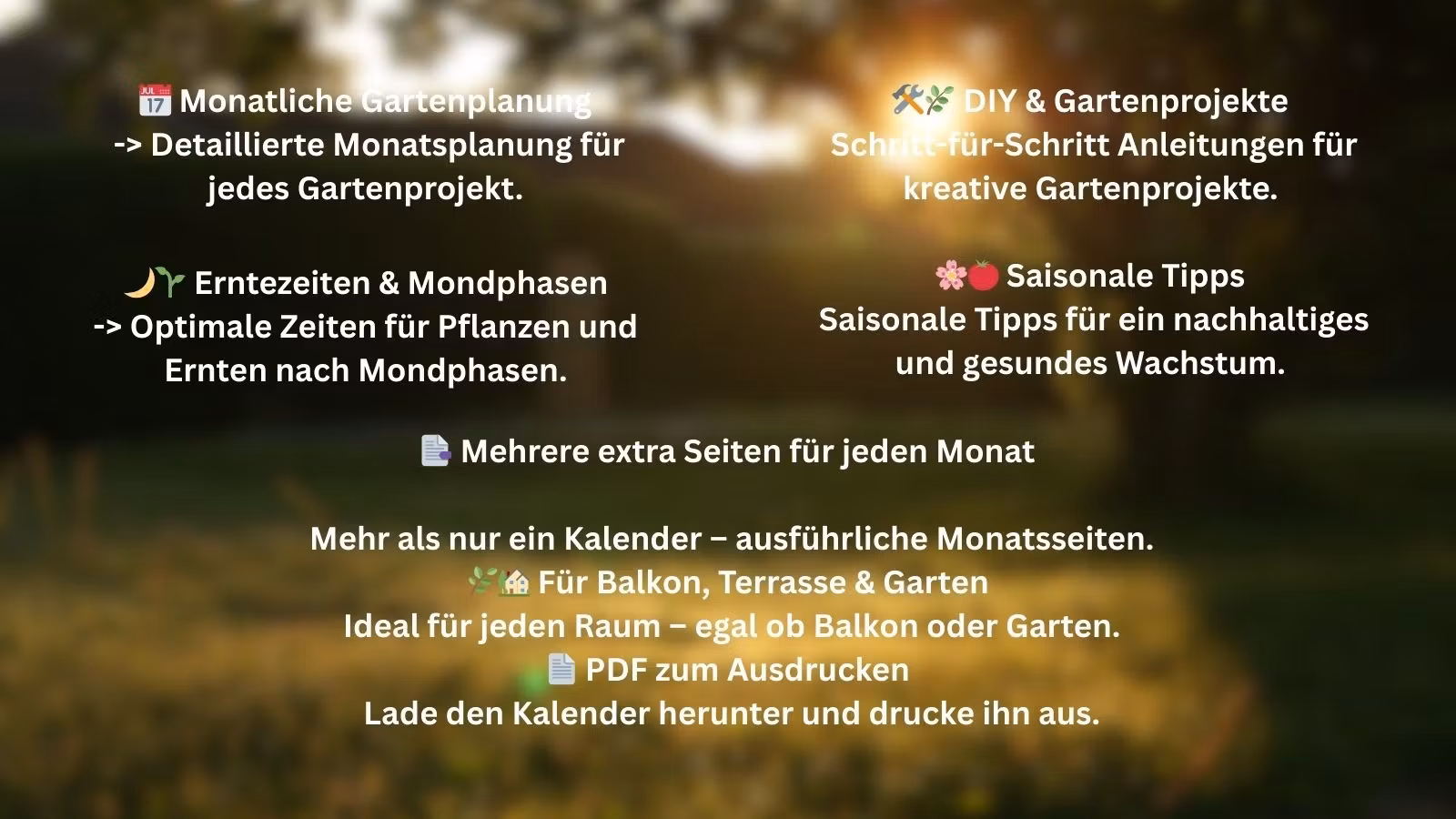 GartenSimple Kalender
