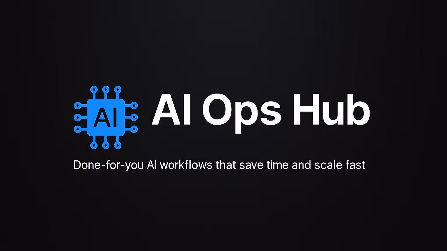 AI Ops Hub