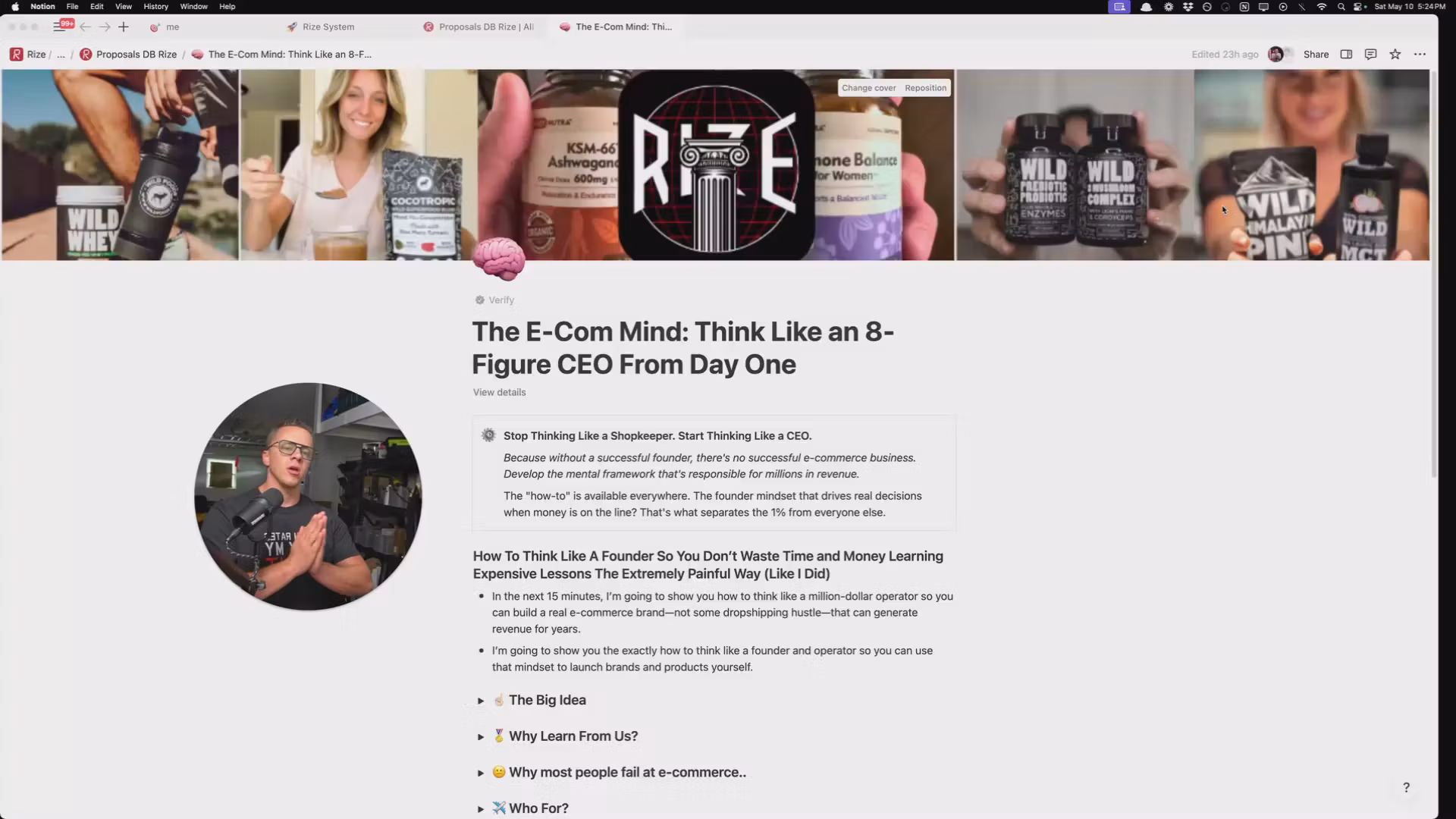 Course: 8-Figure E-Com Mindset