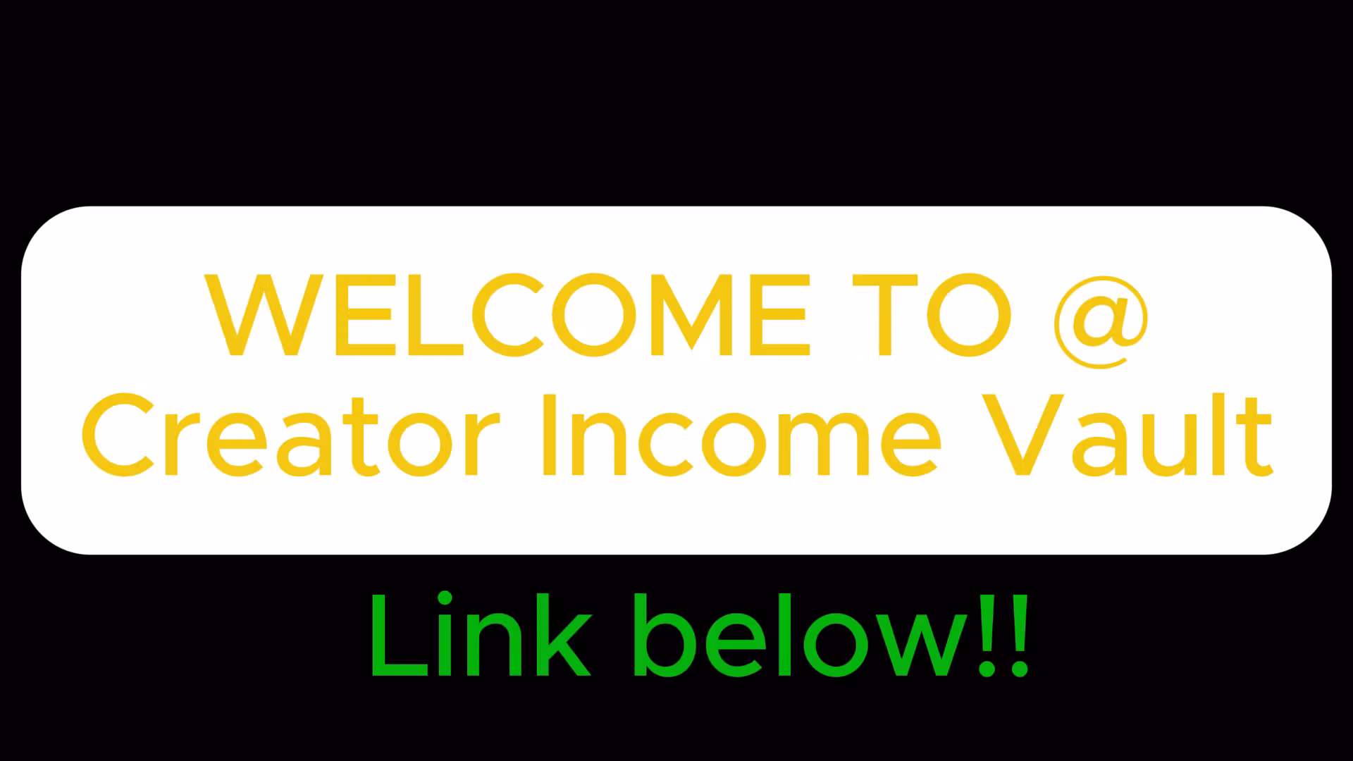 @CREATOR INCOME VAULT