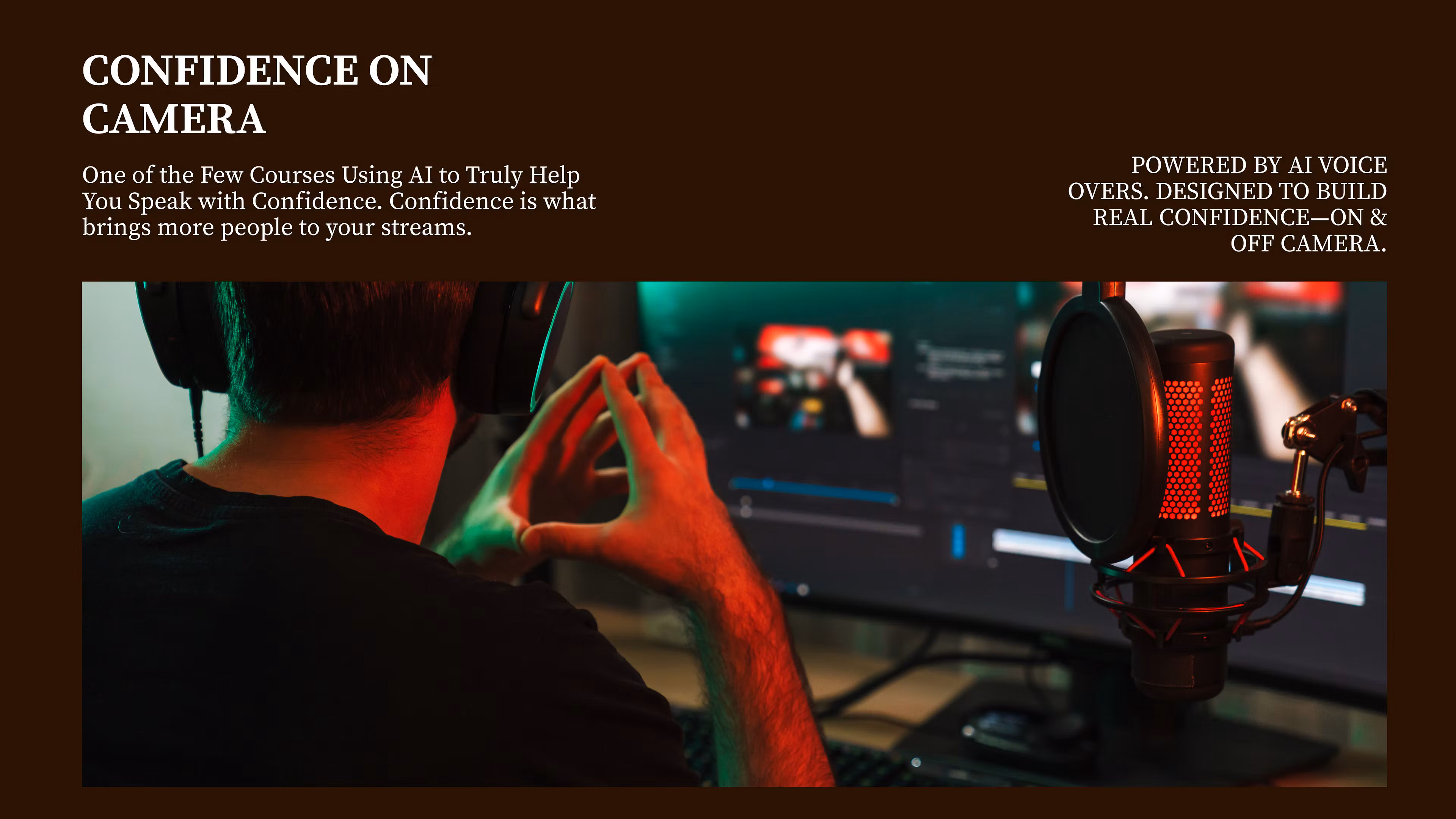 Confidence on Camera Guide