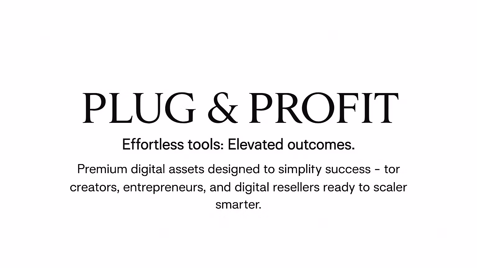 Plug & Profit