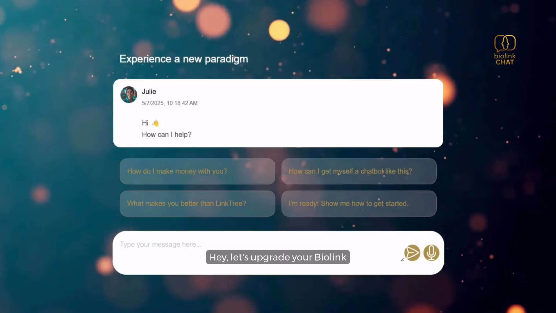 BioLinkChat Agent Builder