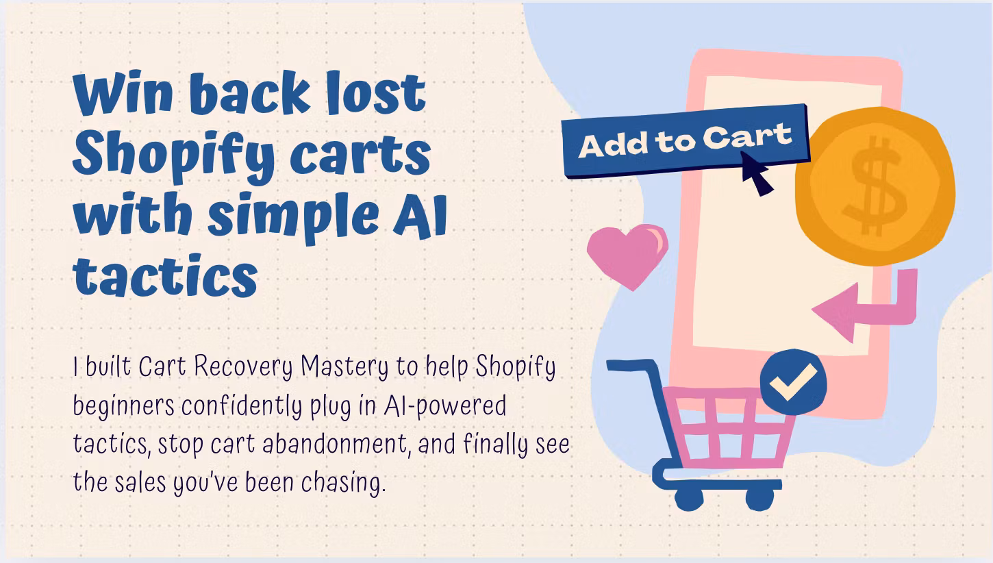 Win back lost Shopify carts