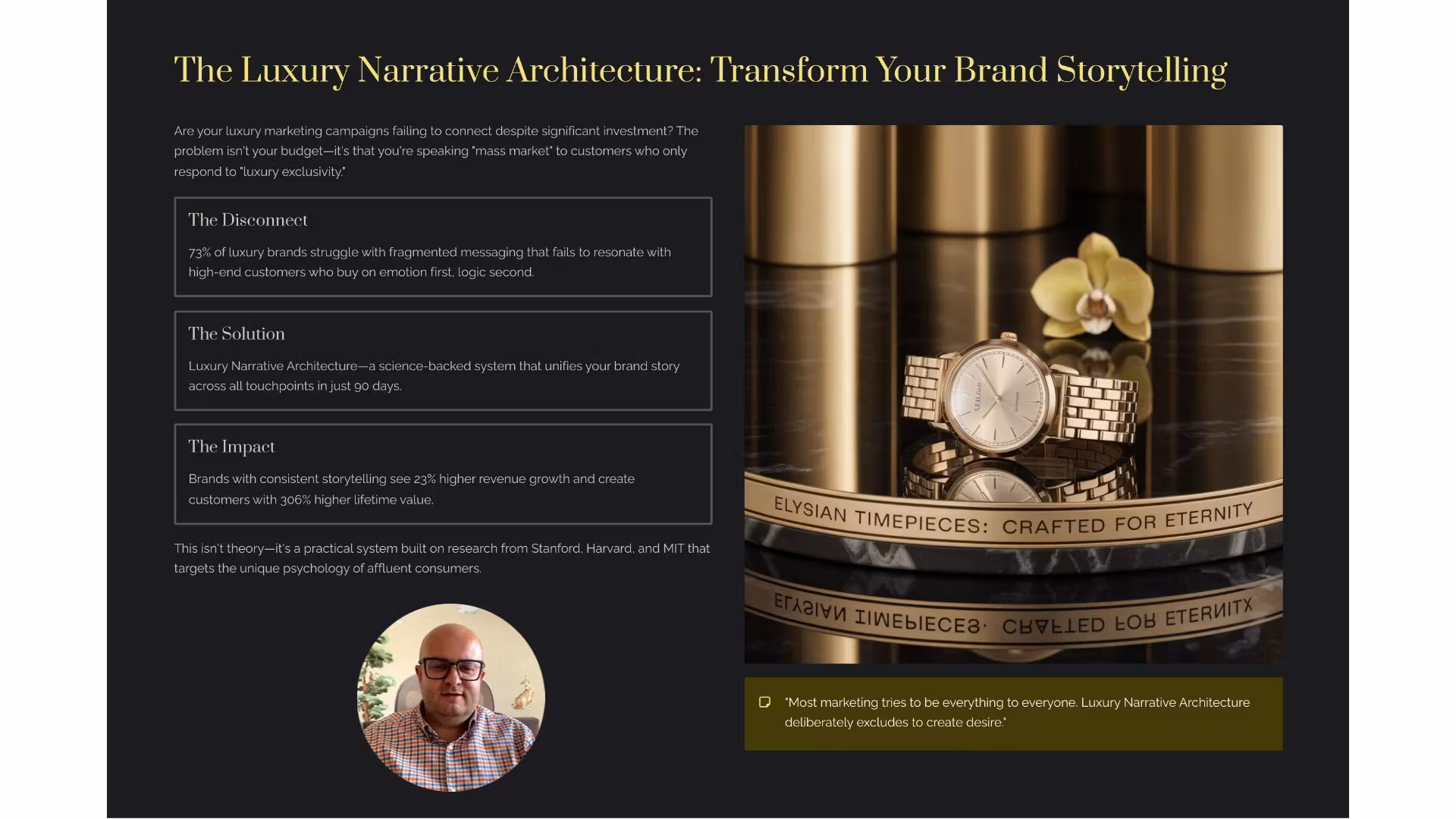Luxury Narrative Mastery