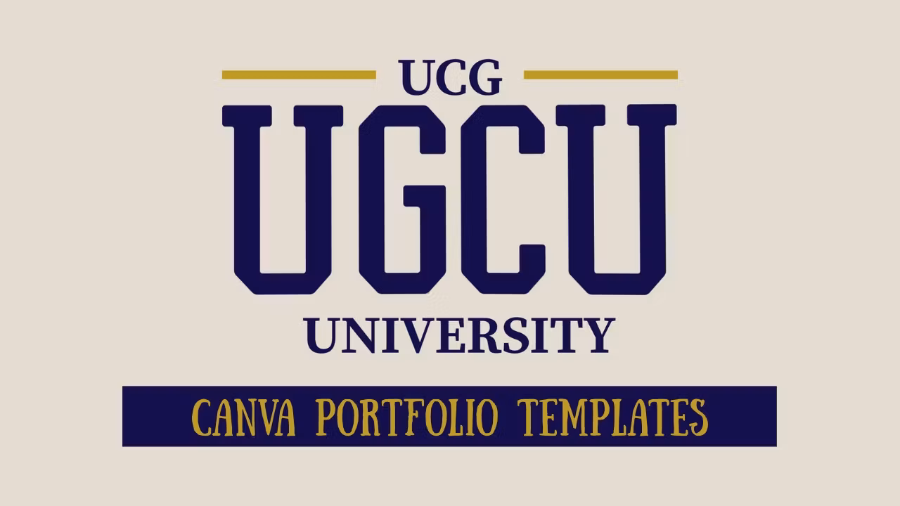 UGCU Canva Portfolio Templates