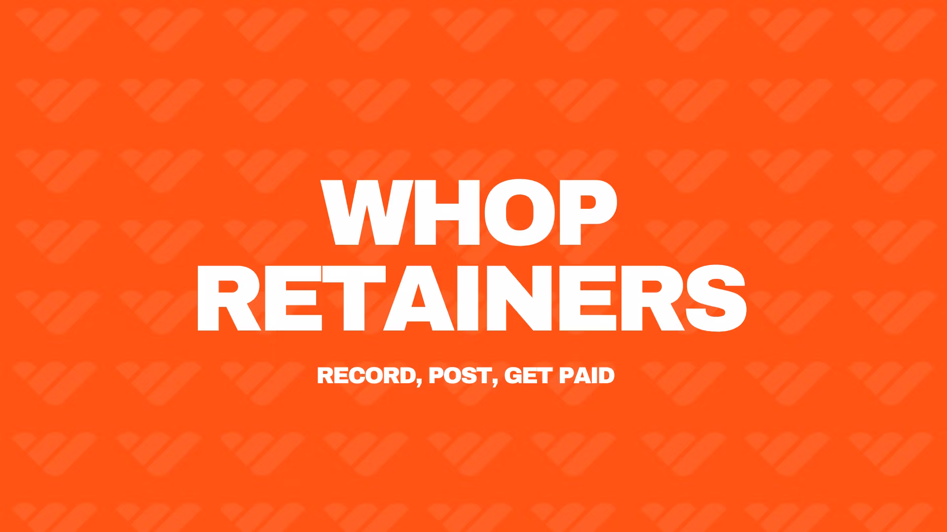 Whop UGC Retainer