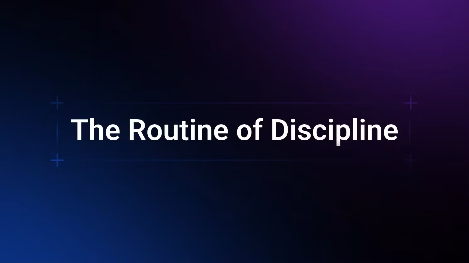 Bodybuilding routine