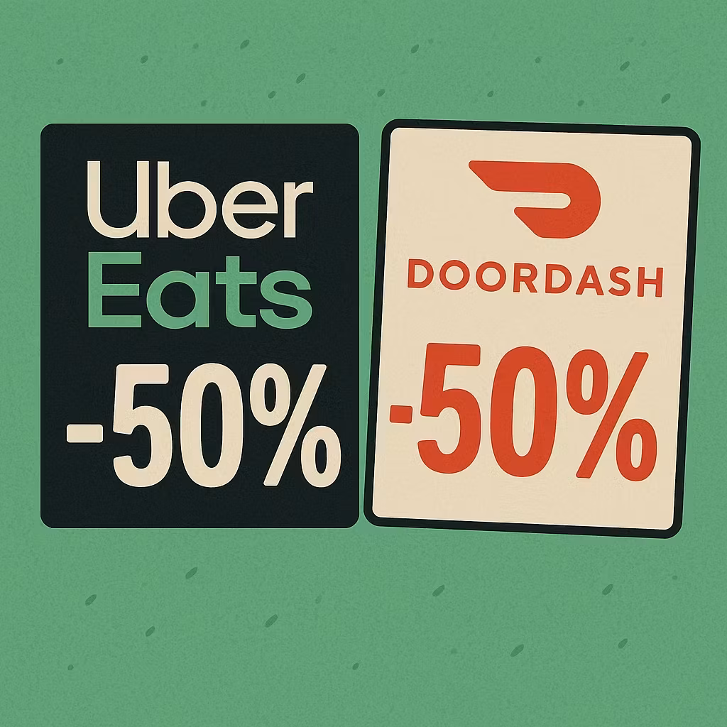 50% off on any food service