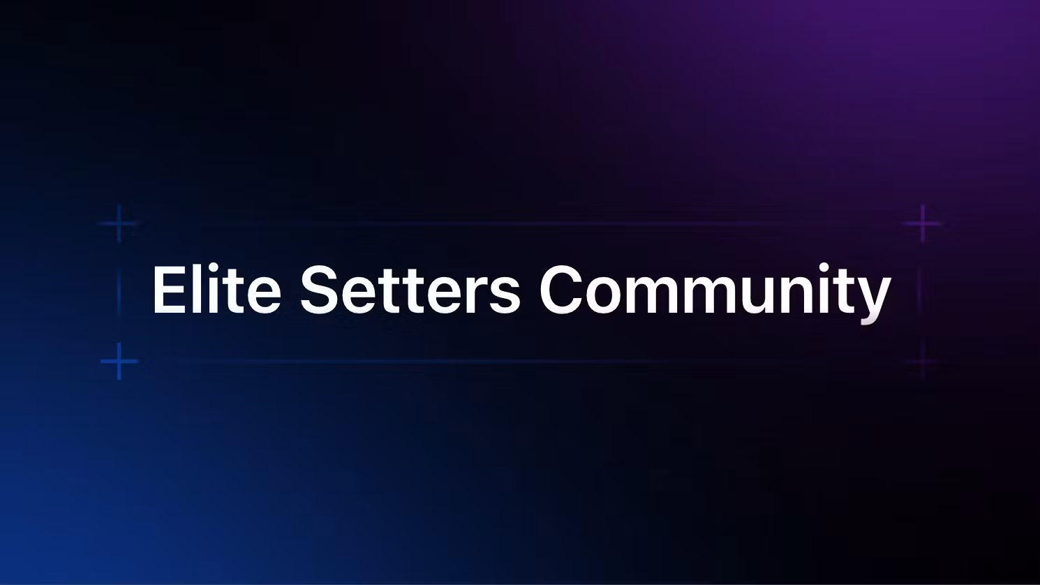   Elite Setters 1-1 Mentorship