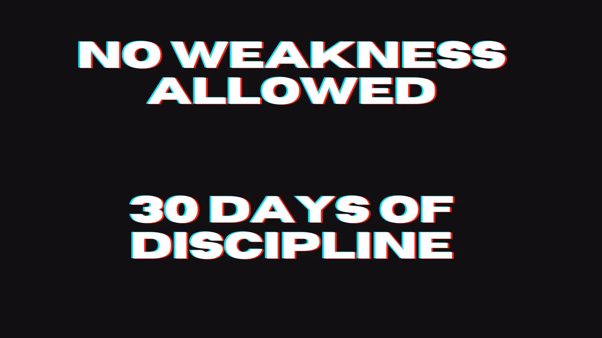 Discipline Over Weakness