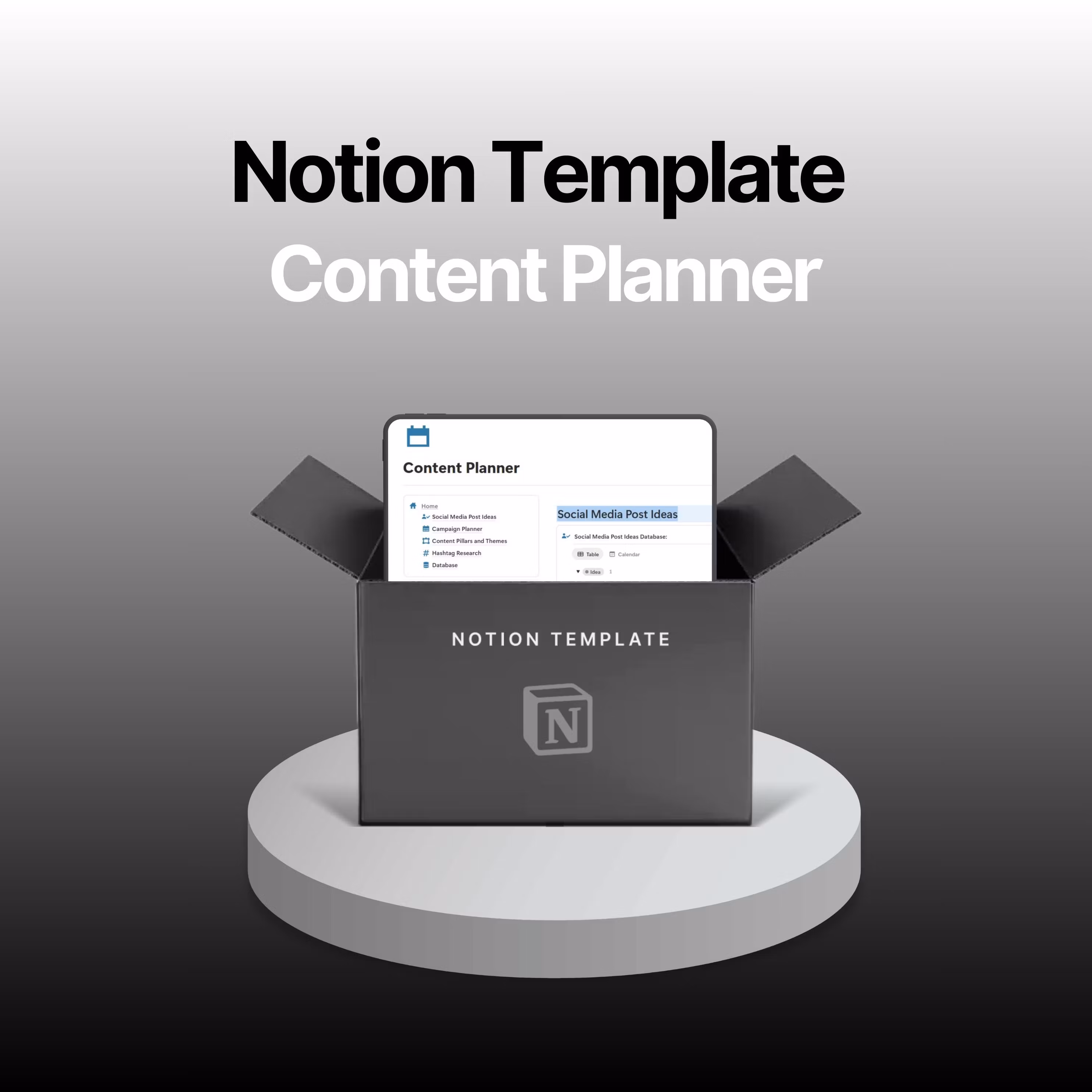 NOTION CONTENT PLANNER