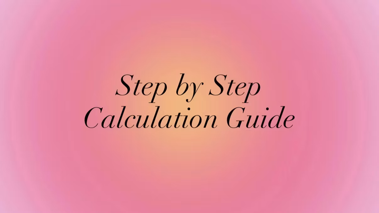 Step-by-Step Calculation Guide