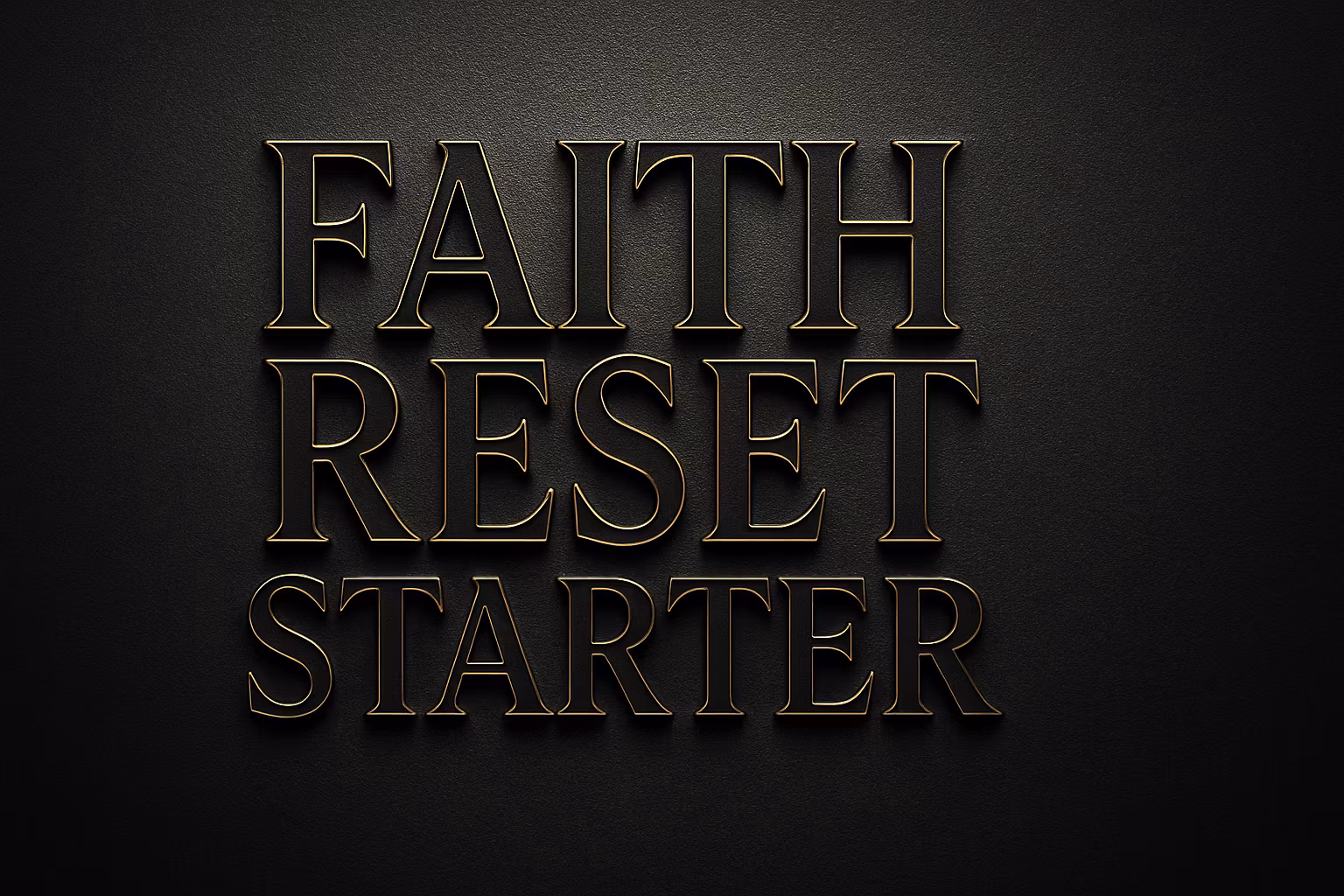 🕊️ Faith Reset Starter (Free)