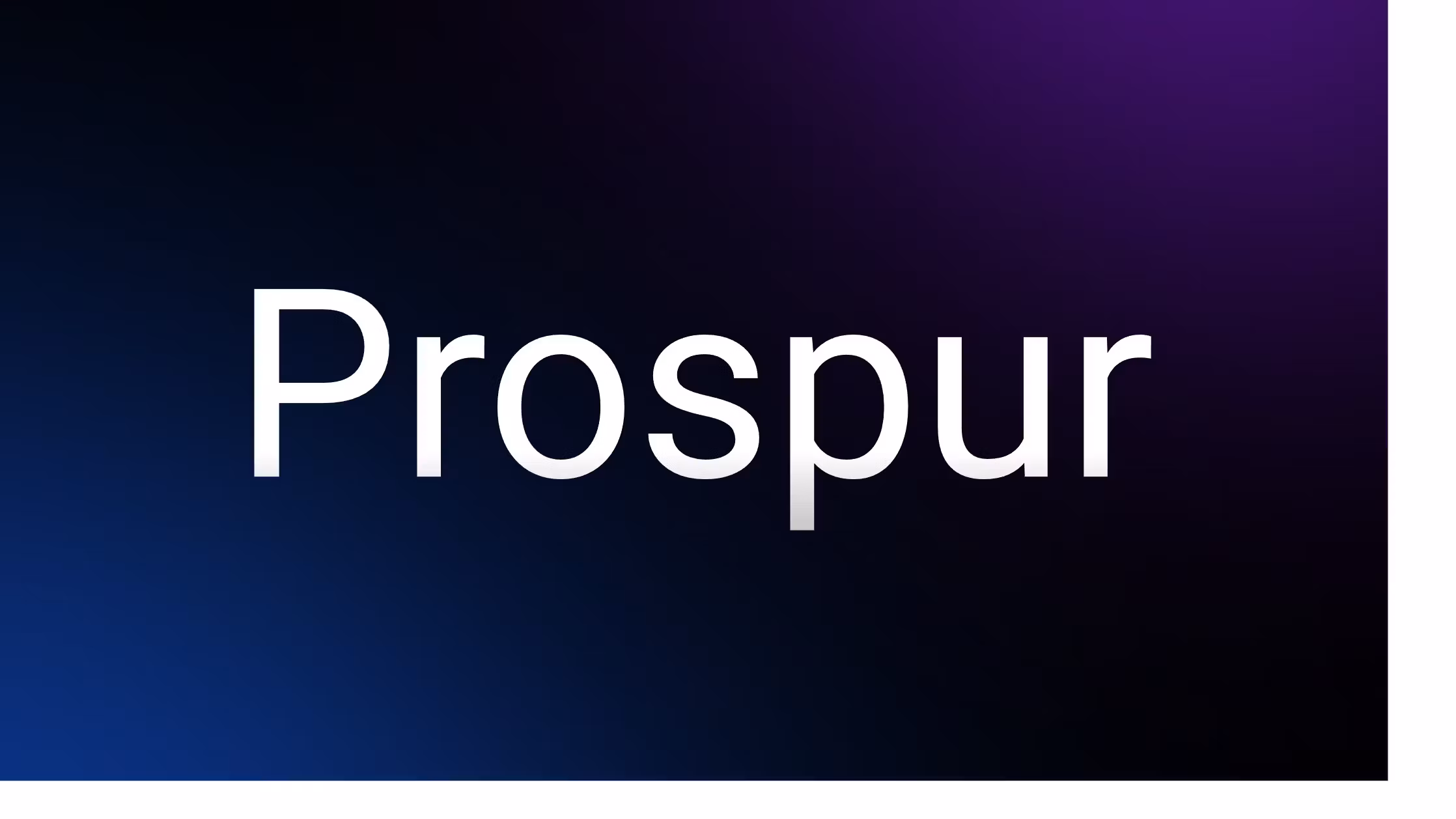 Prospur: Founders’ Sprint