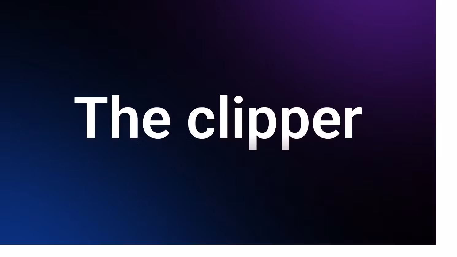 Video Clipper Masterclass