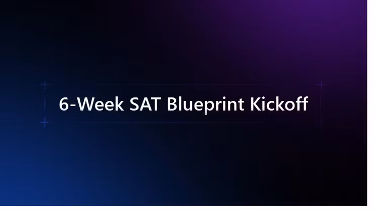 Six-Week SAT Mastery Plan