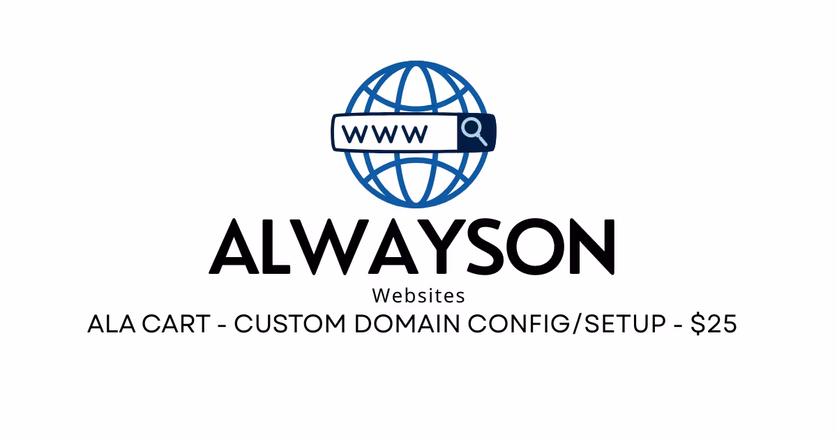Domain Setup/Configuration-$25