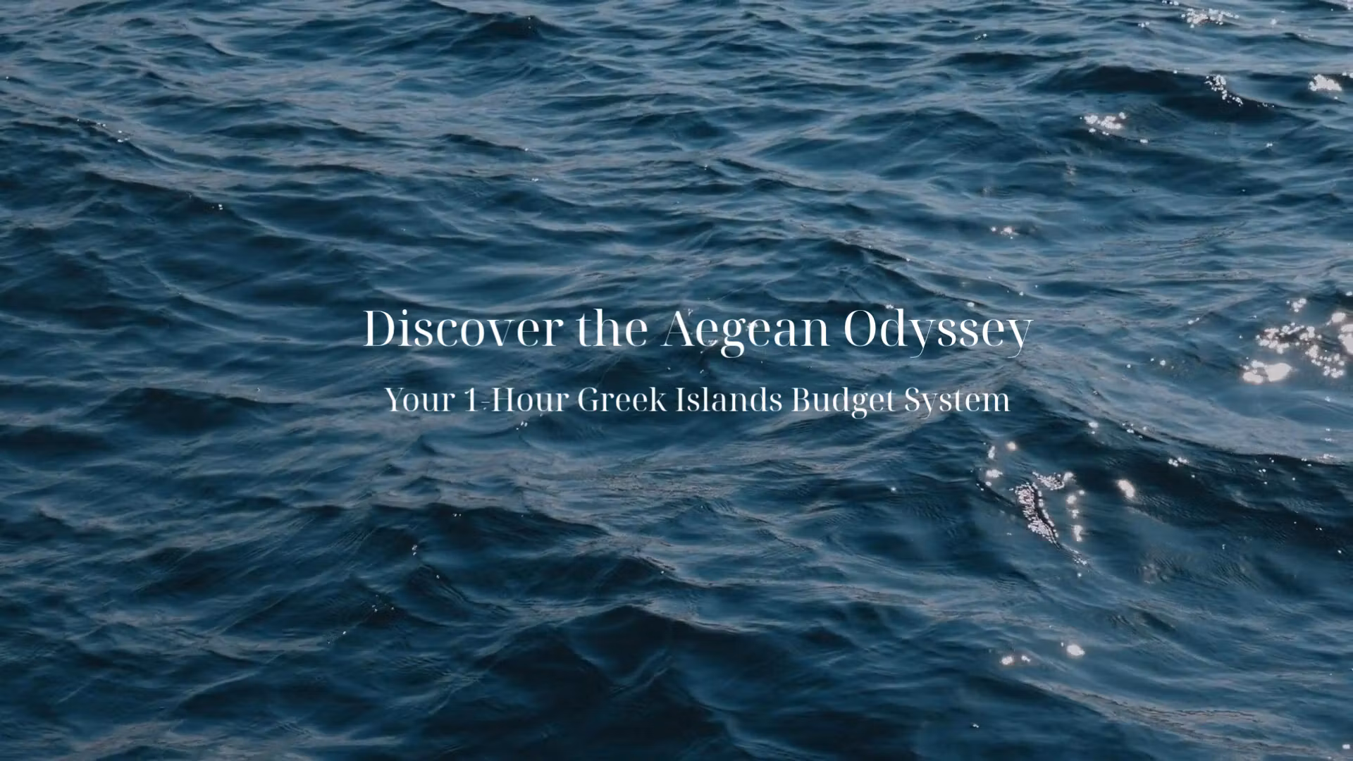 Aegean Odyssey