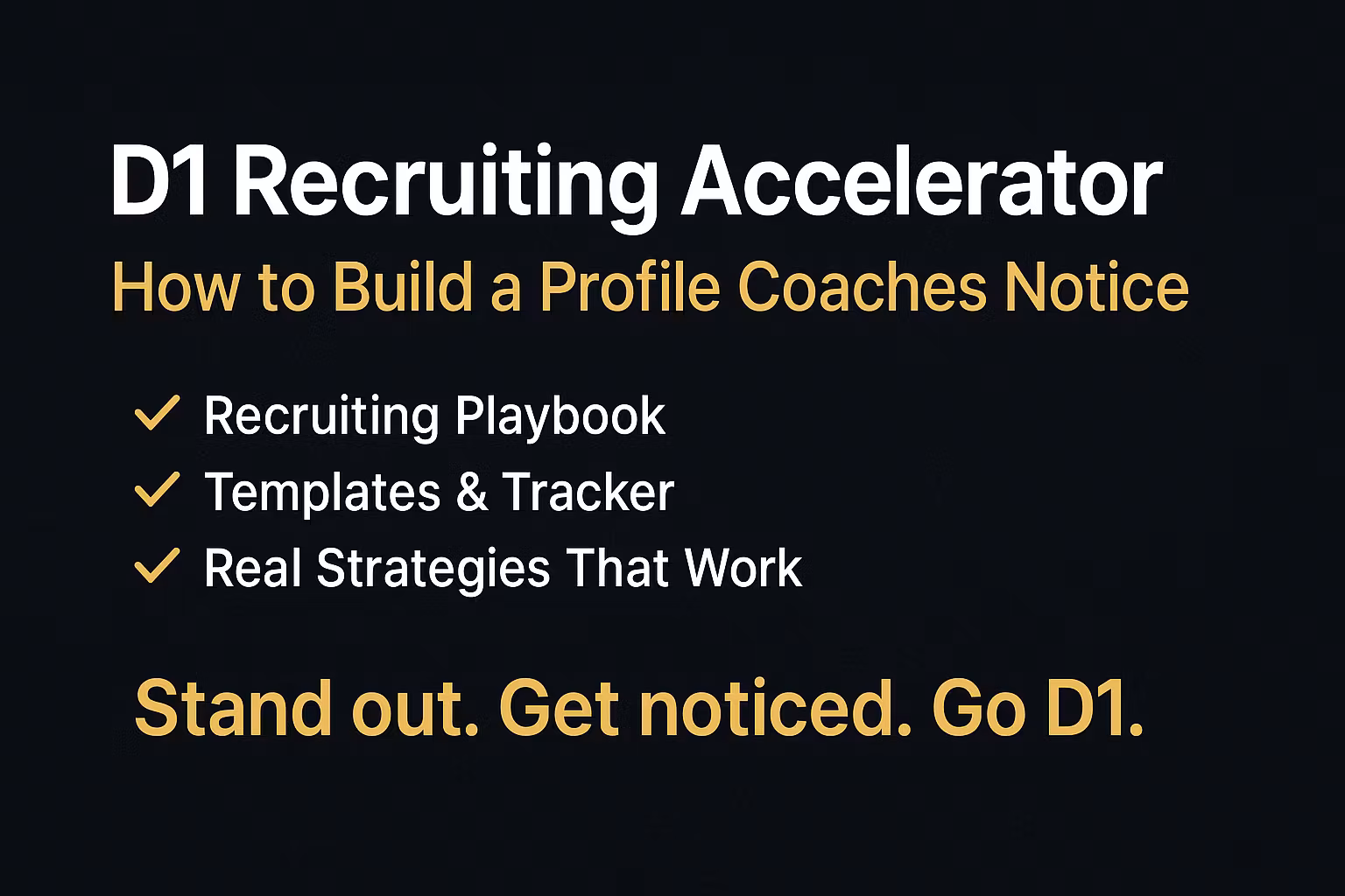 D1 Recruiting Accelerator