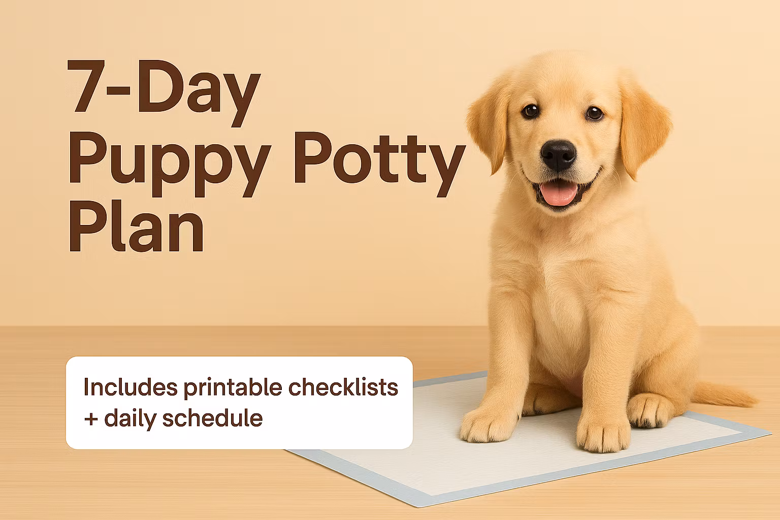  7 Day Puppy Potty Plan