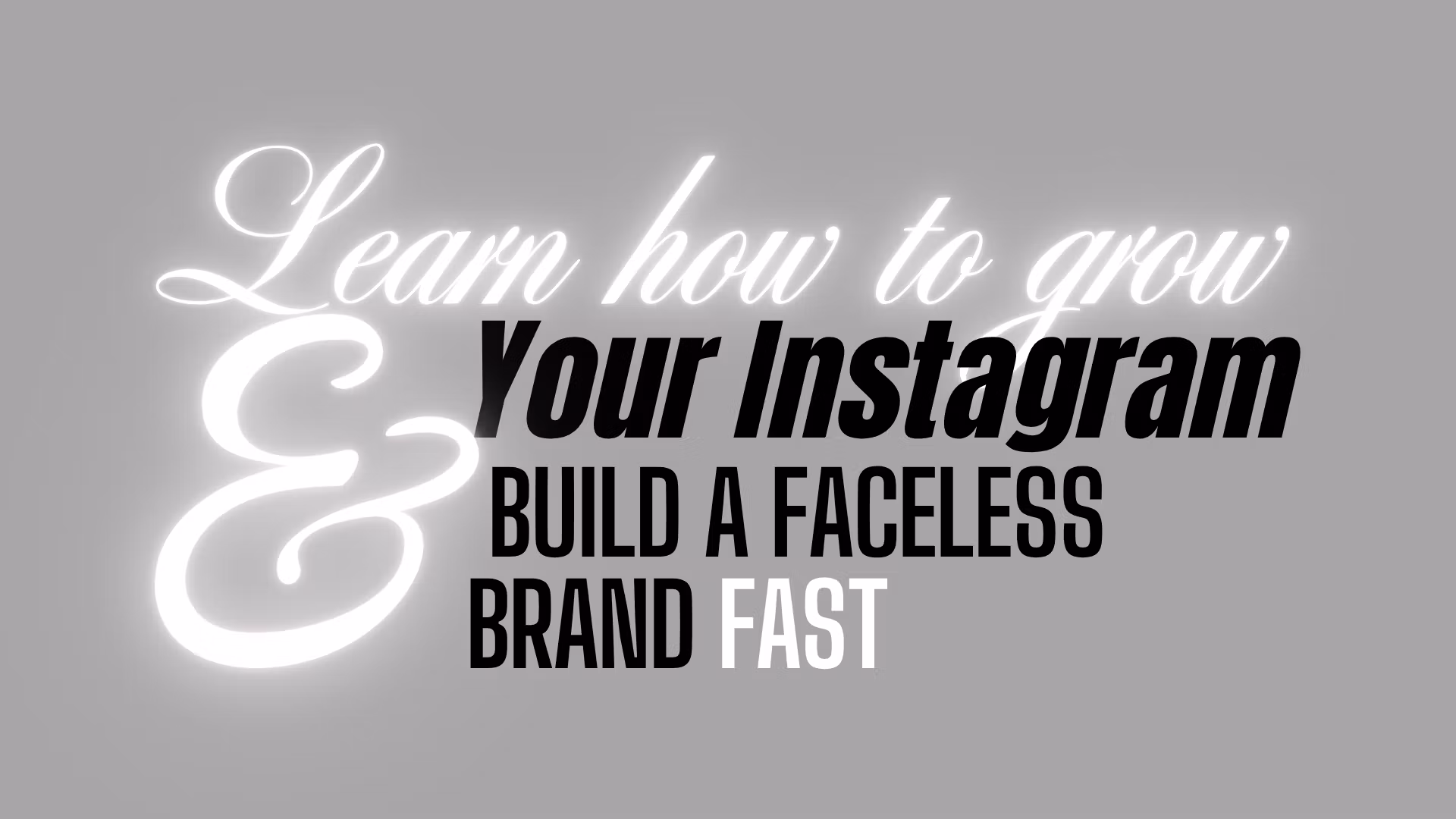 Faceless Growth Blueprint