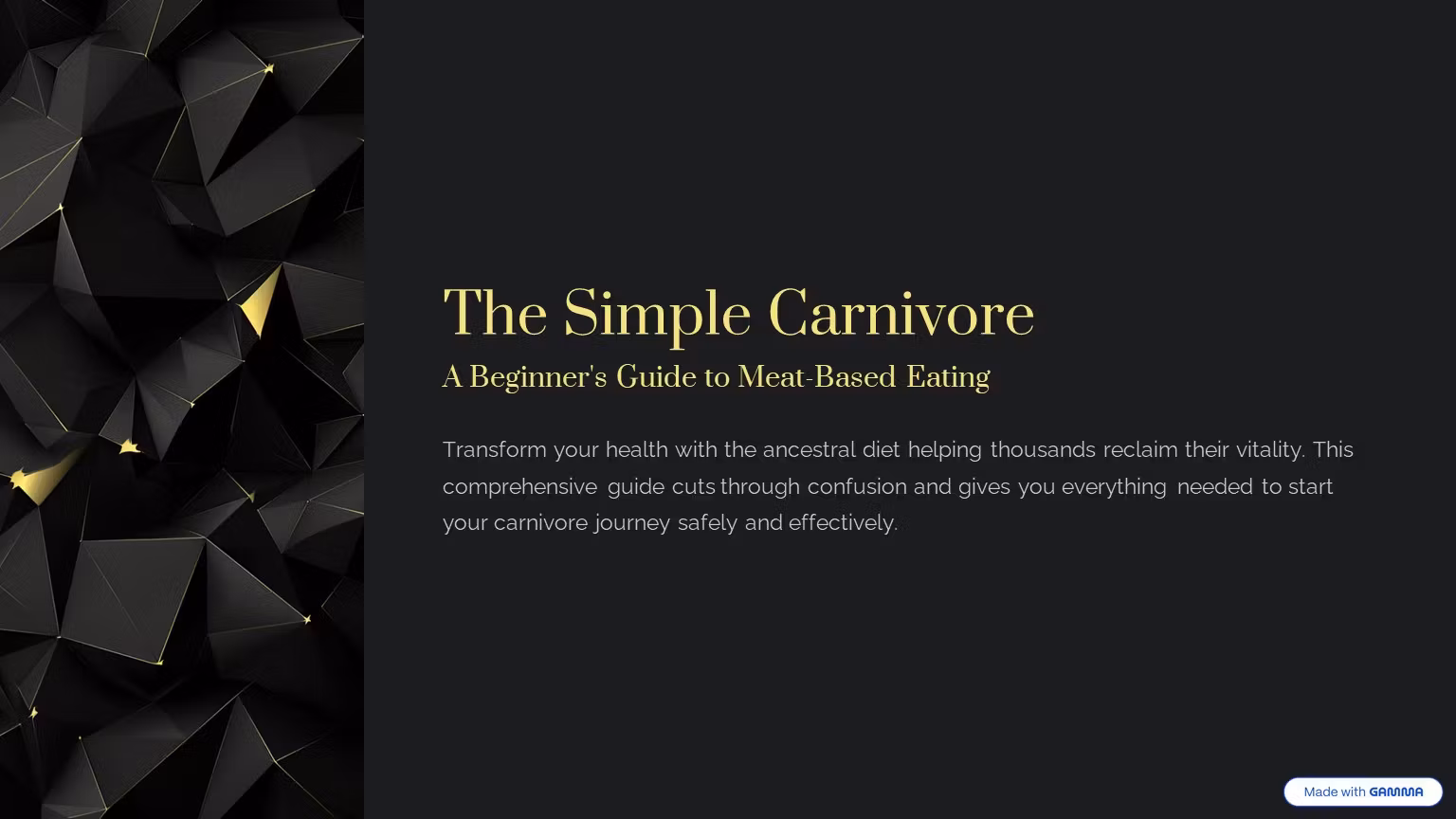 The Simple Carnivore