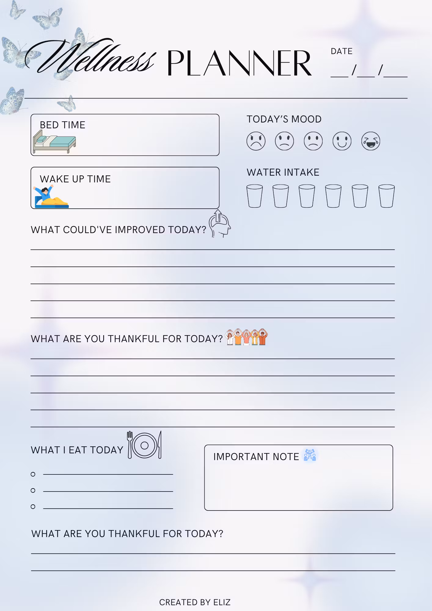 WELLNESS PLANNER
