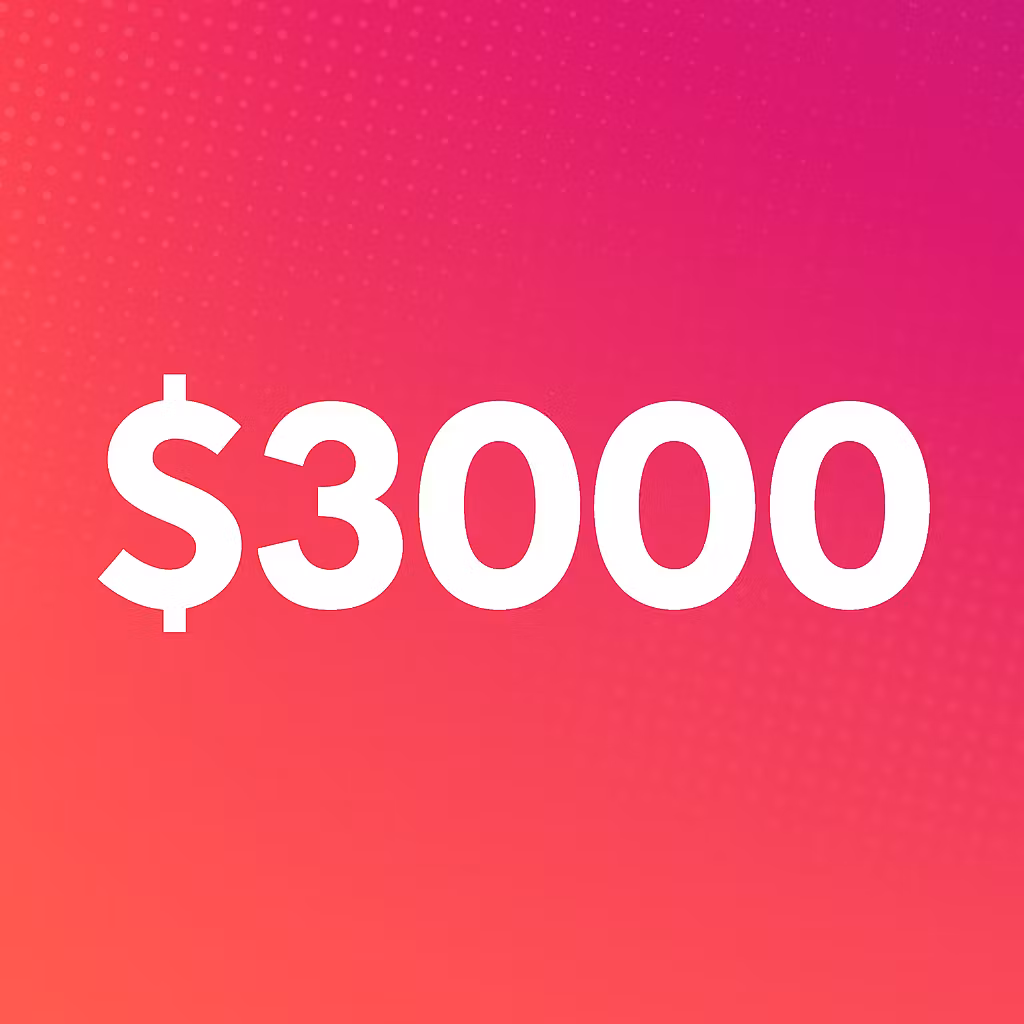 $3000 Per Month Renewal