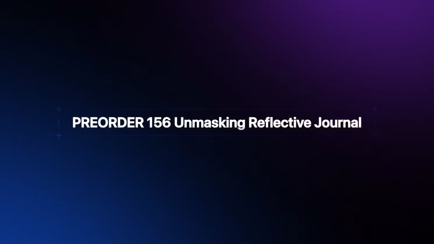 PREORDER156 Reflective Journal