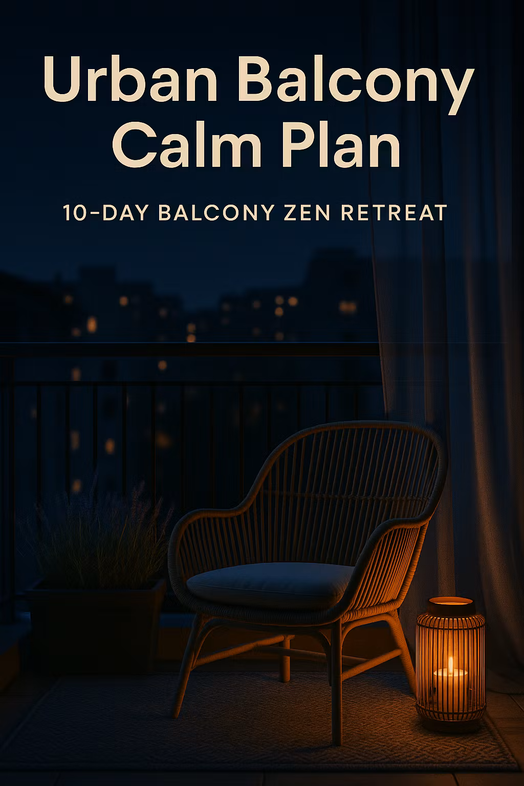 Urban Balcony Calm Plan