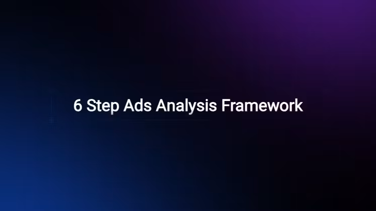 6 Step Ads Analysis Framework