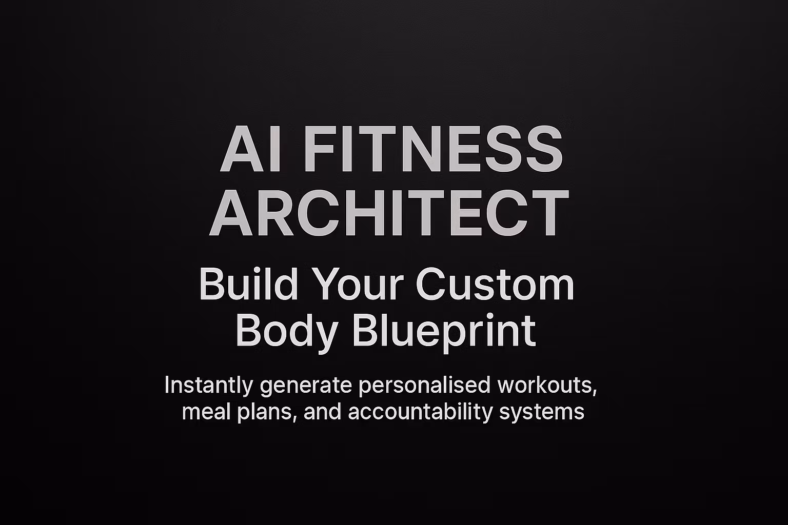 AI Fitness Architect