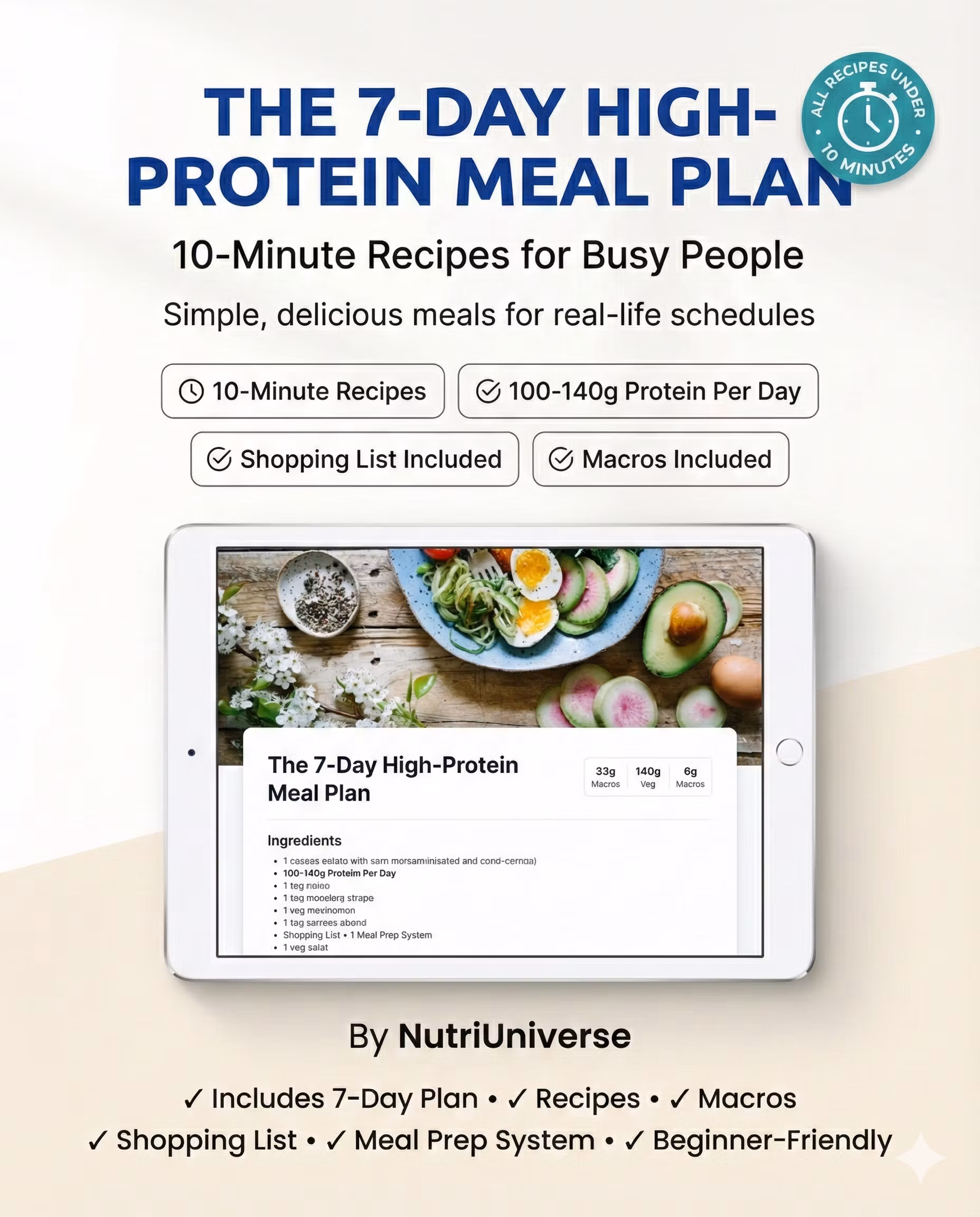 The7-Day HighProtein Meal Plan
