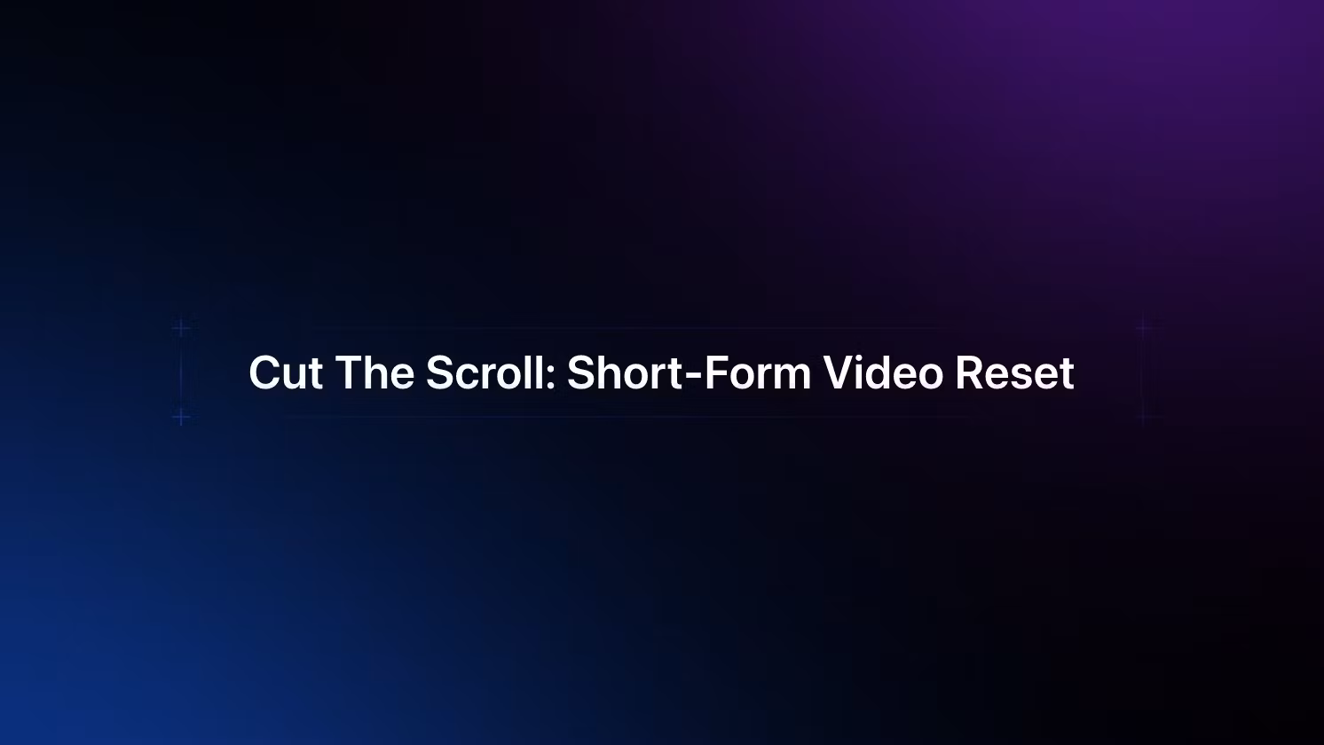 Cut The Scroll