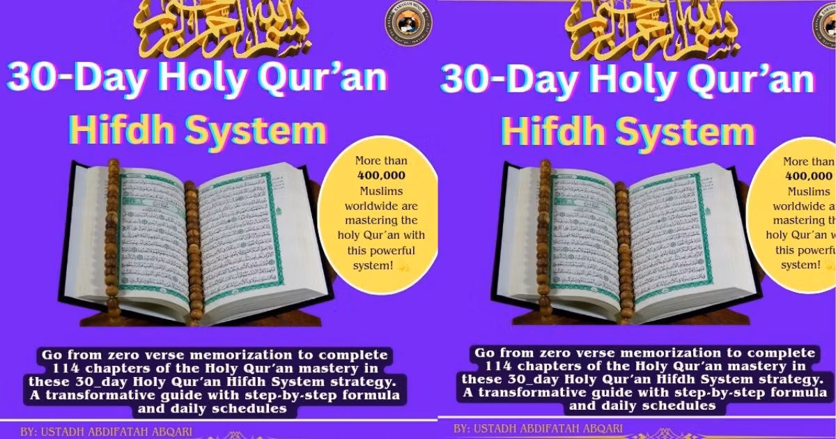 HOLY QUR’AN MEMORIZATION