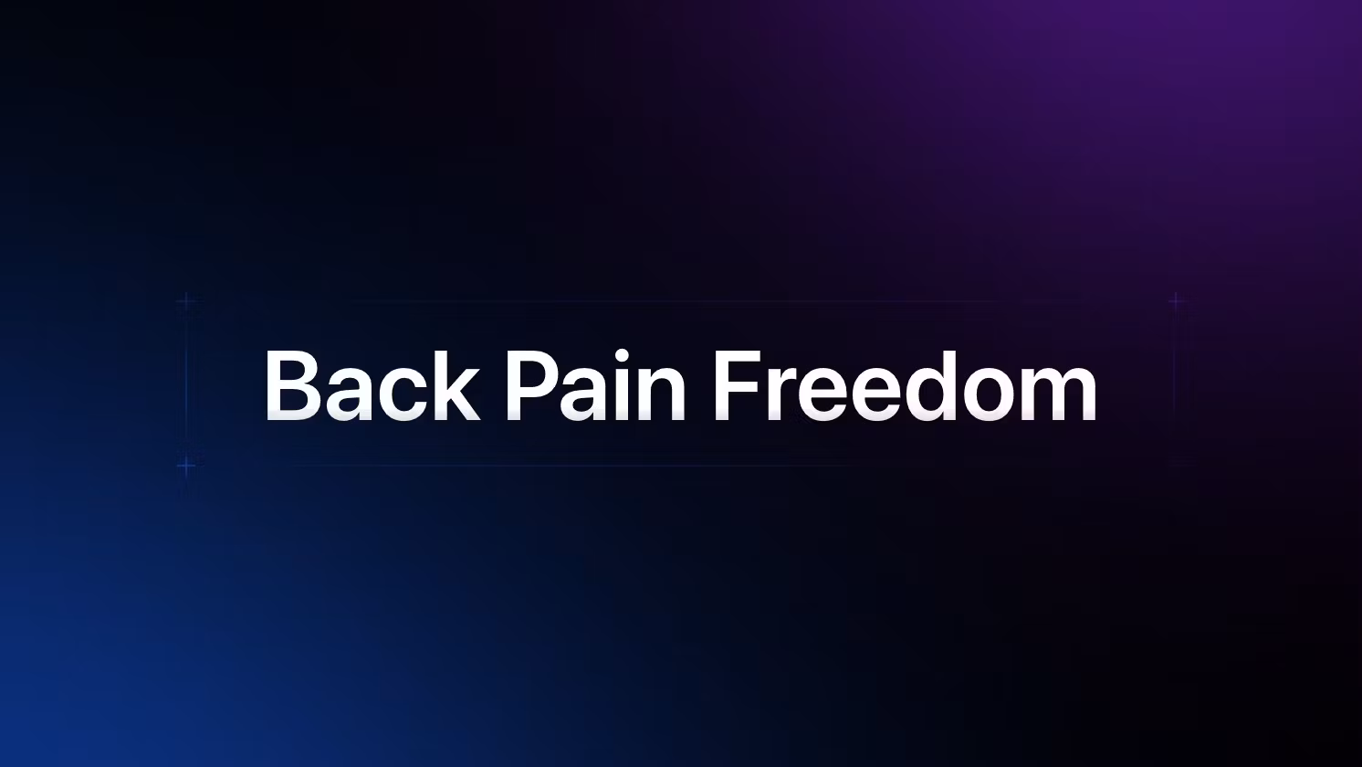 Back Pain Freedom