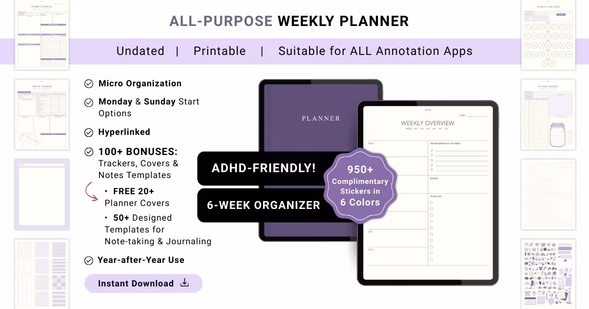 Execution Weekly Planner