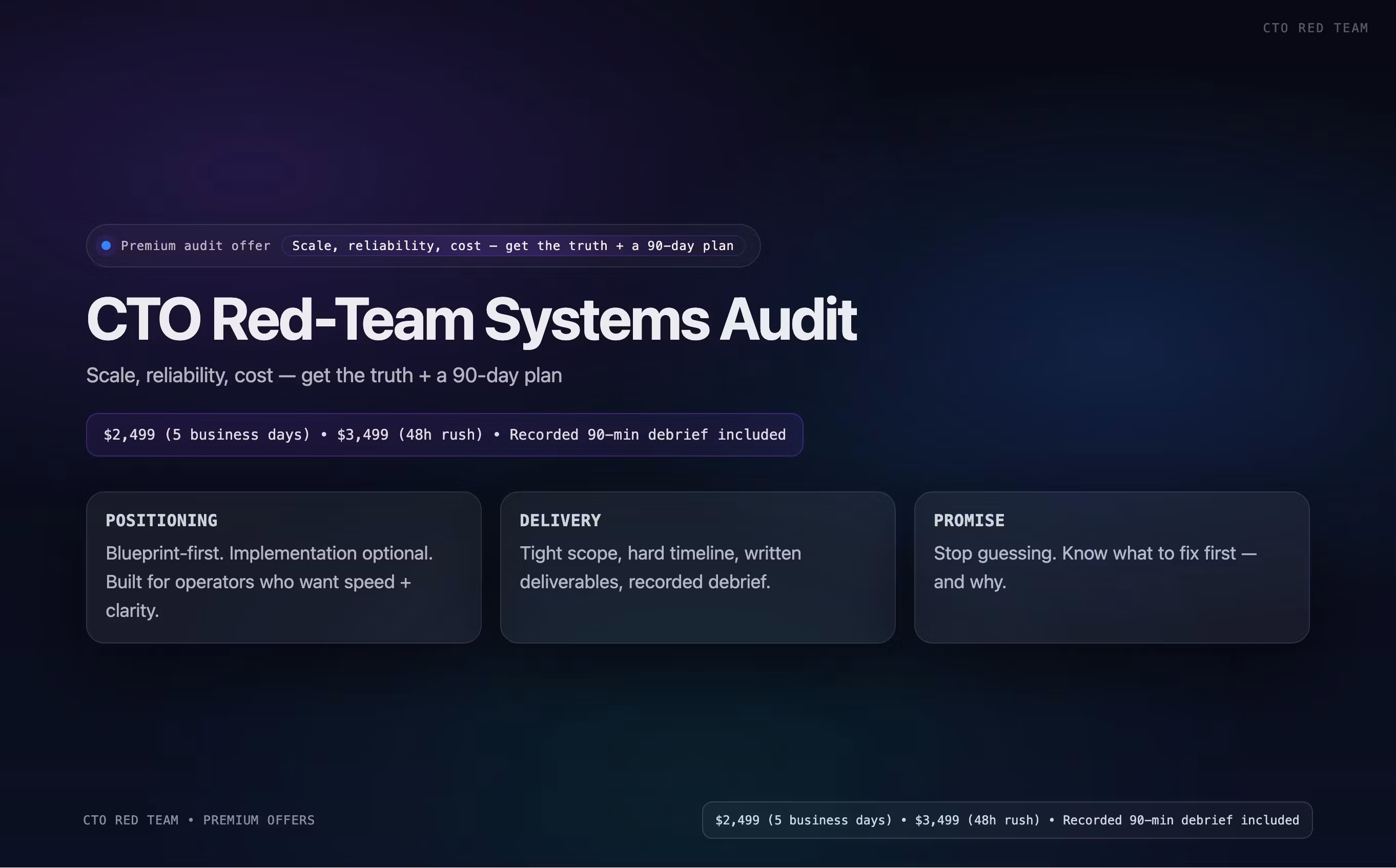 CTO Red-Team Systems Audit
